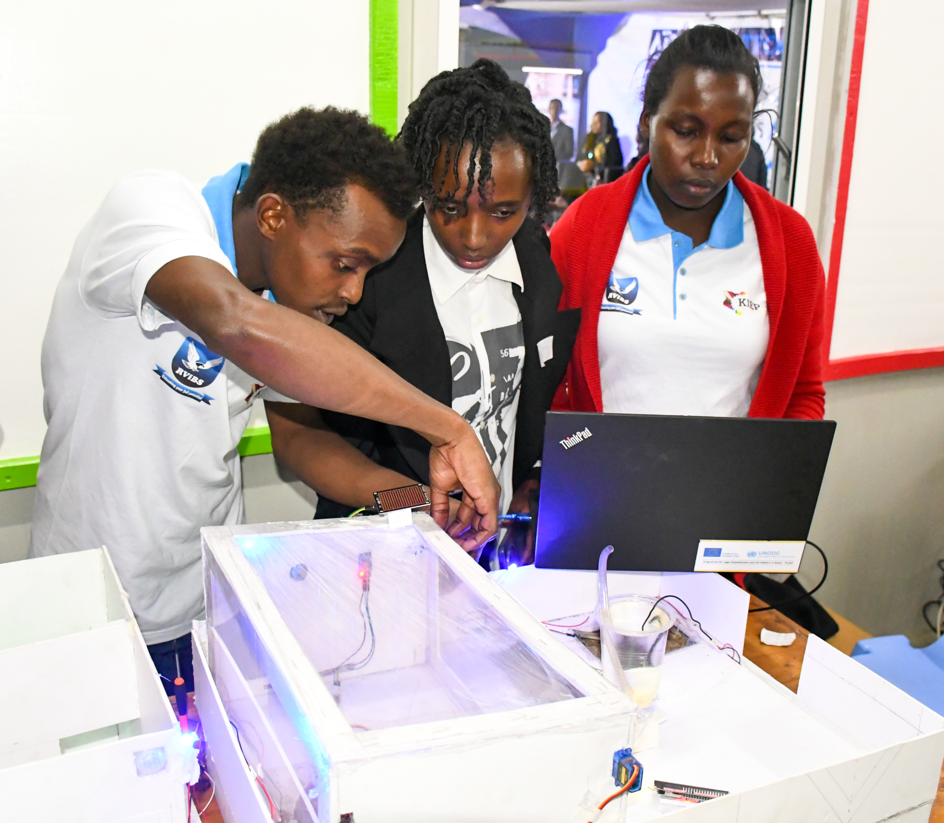 Rift Valley Institute of Business Studies learners unveil smart farm management system at expo