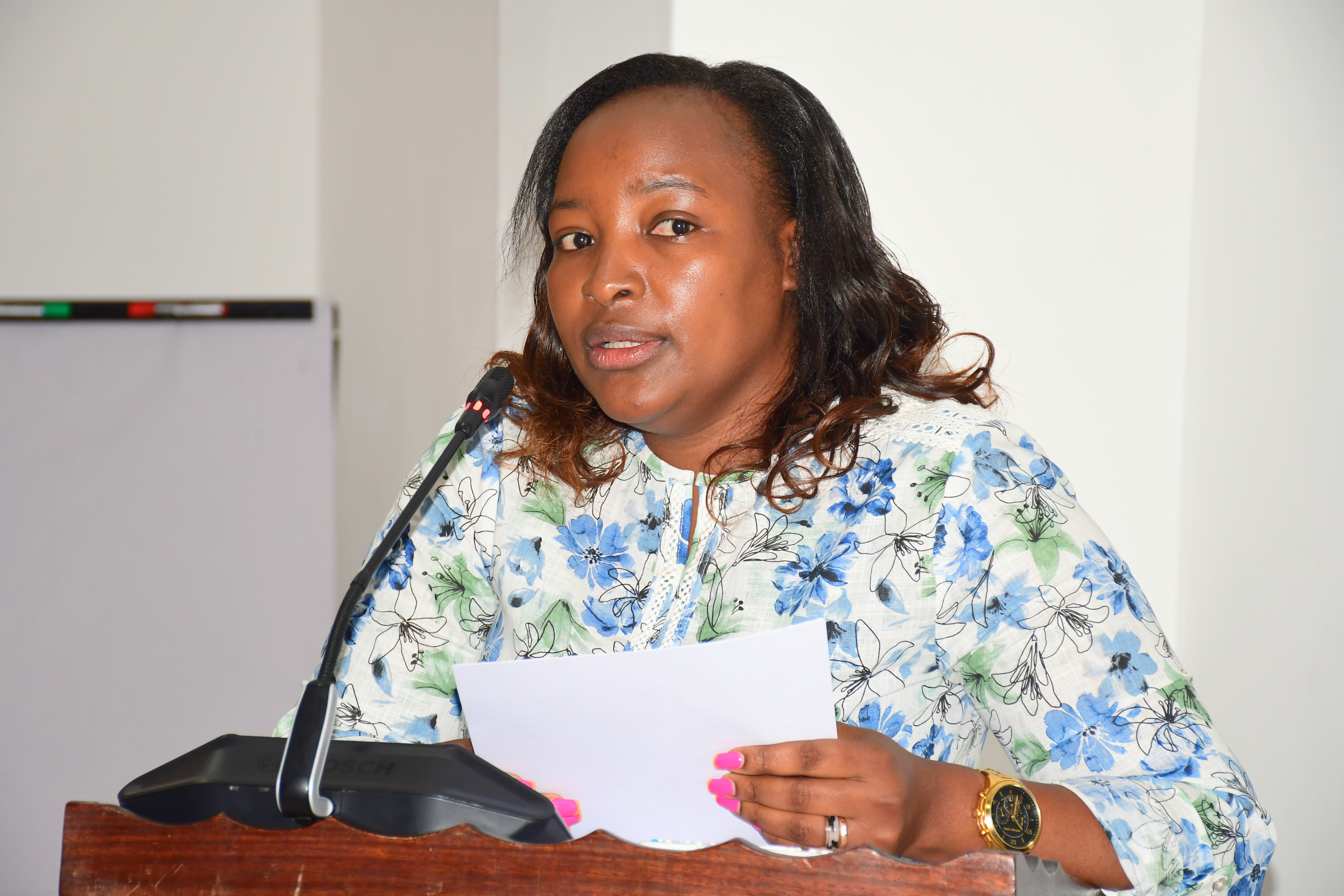 Principal Secretary (PS) State Department for Devolution Teresia Mbaika.