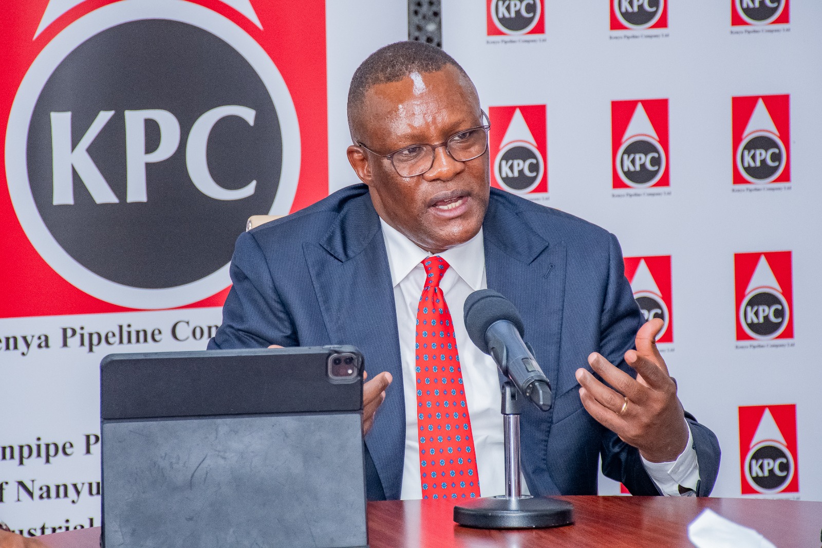 Deputy Chief of Staff Eliud Owalo at KPC Head Office for the 2023/2024 performance appraisal. Photo/Courtesy
