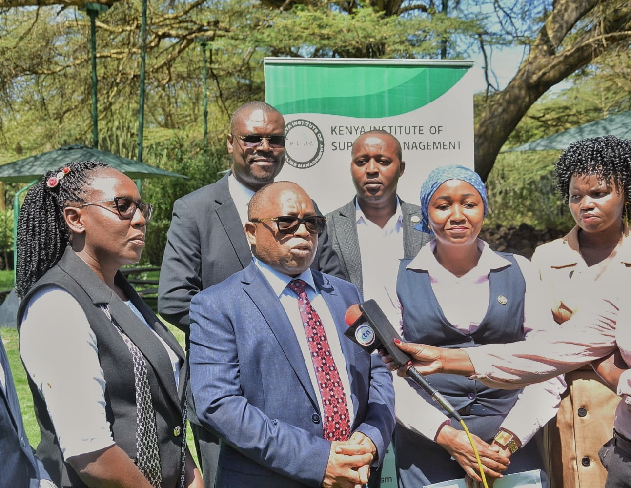 PPRA Director General Patrick Wanjuki speaking to the press in Naivasha noted that over 900 procurement entities have shifted to electronic procurement, with Murang’a County leading the pace in floating tenders. Photo by Erastus Gichohi.