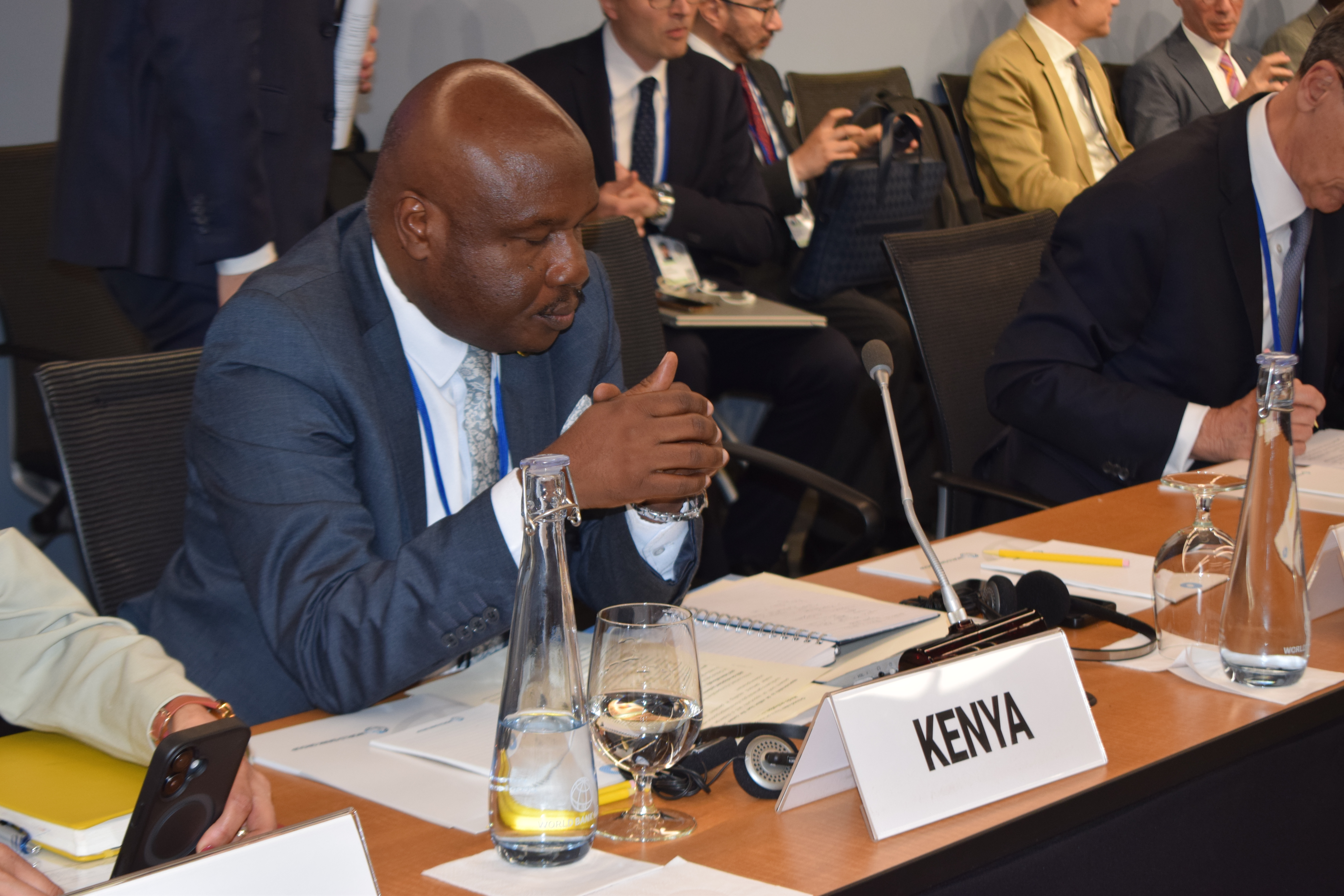Principal Secretary for Labour and Skills Development Shadrack Mwadime addressing the Ministerial Roundtable on Global Skills Partnerships in Washington DC 