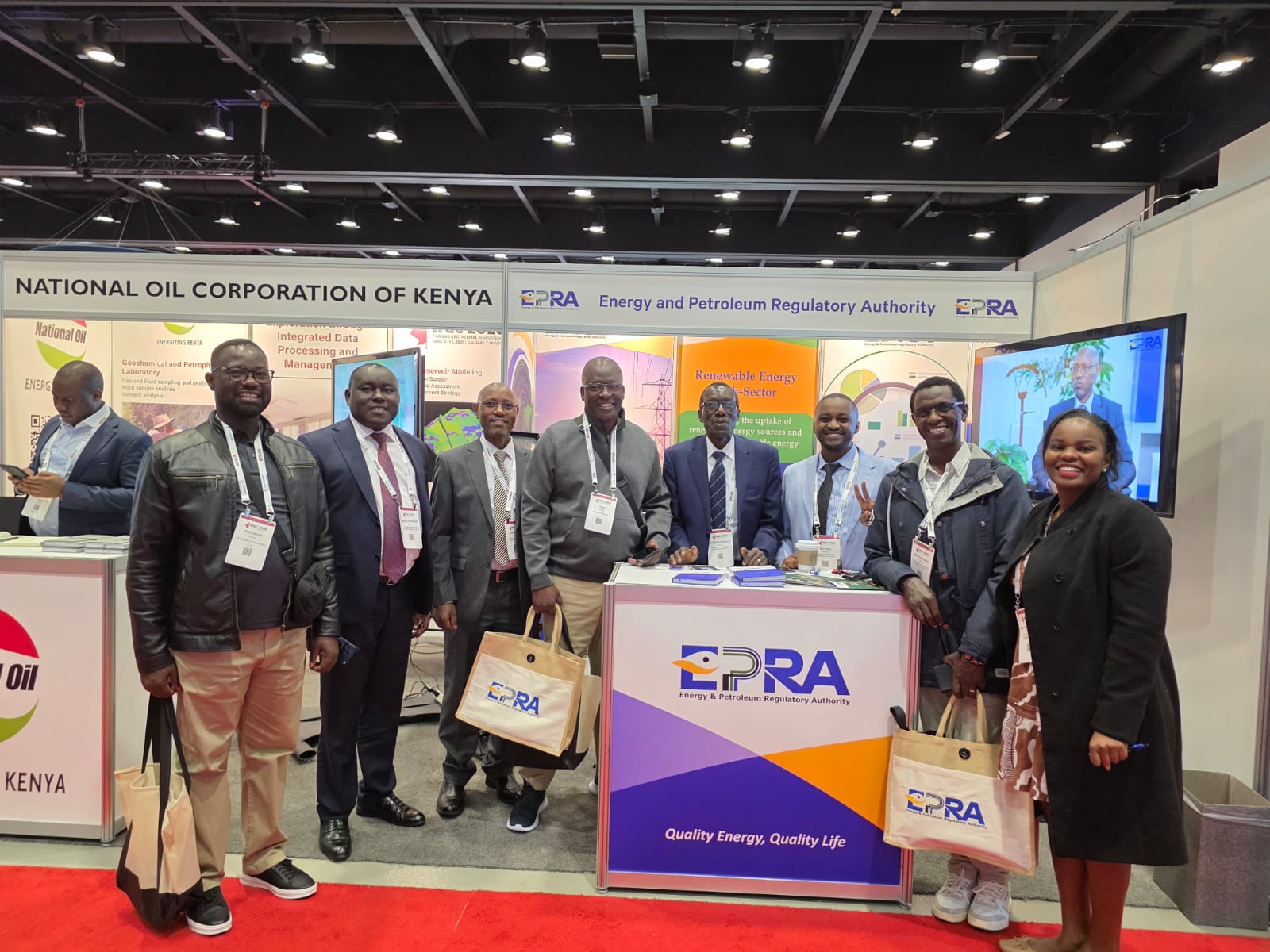 The Energy and Petroleum Regulatory Authority (EPRA) officials who were part of the exhibiting team at the World Geothermal Congress (WGC) 2026 in Calgary, Canada.