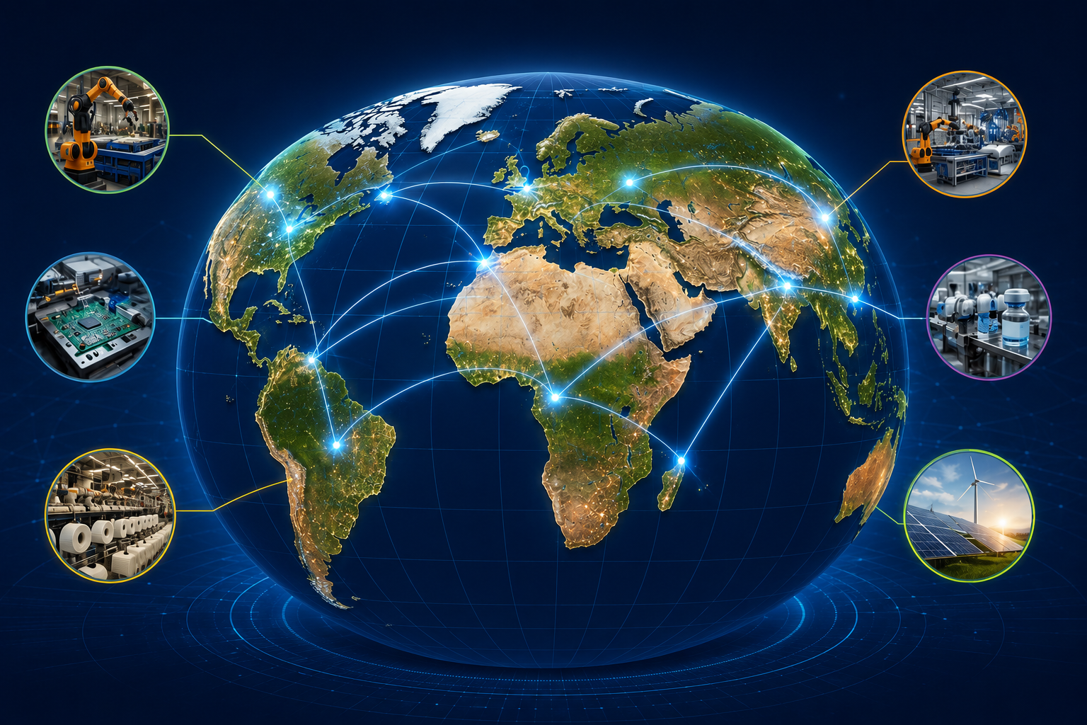 An illustration of global markets