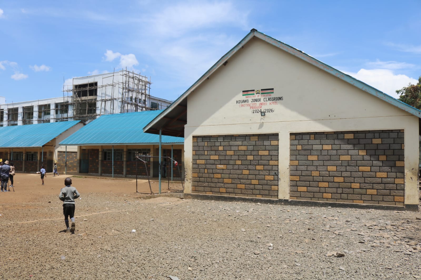 A modern classroom at Alendu Junior School funded by the government’s sustained interventions in basic education to transform the learning environment.