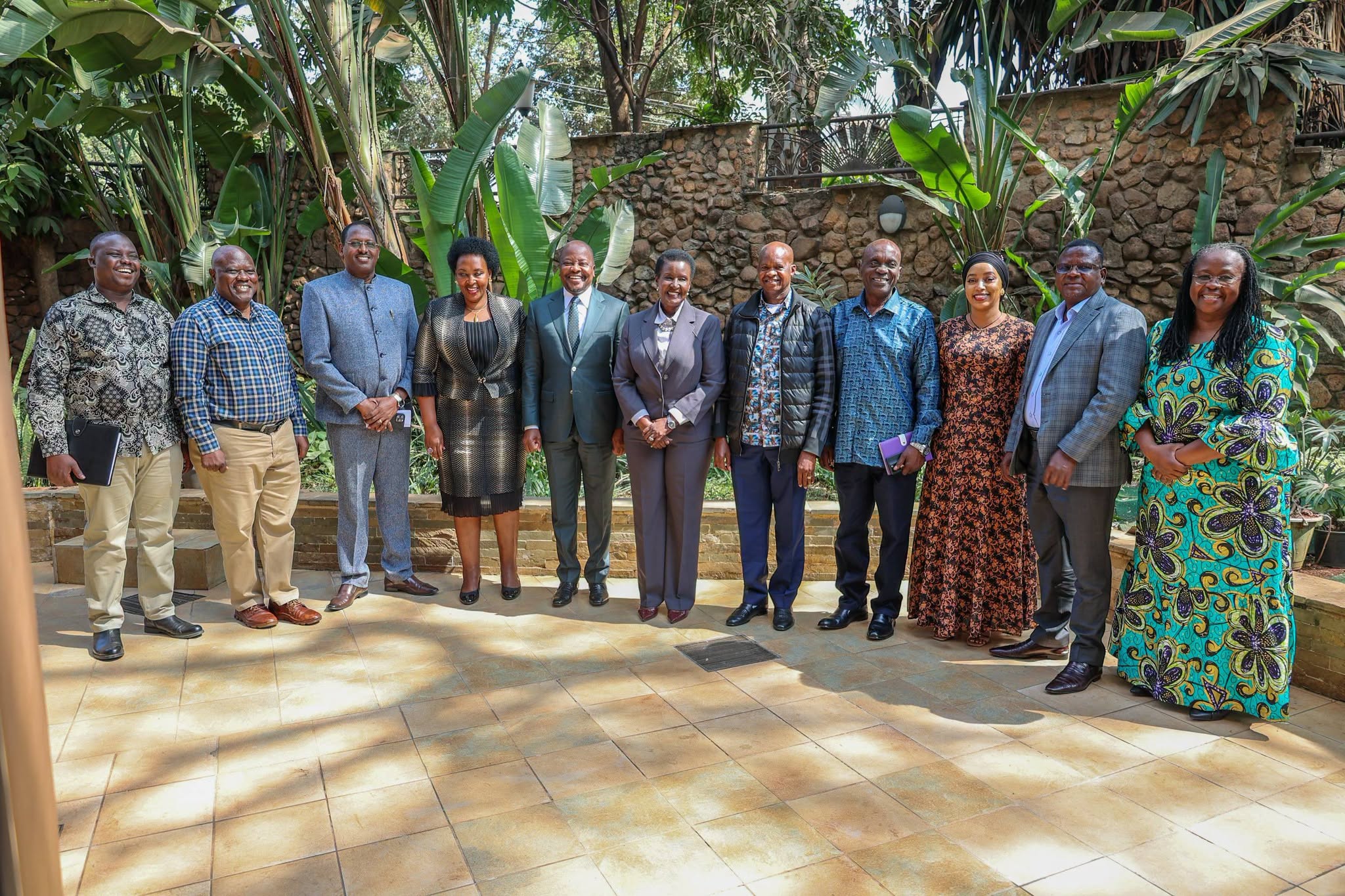 Agriculture Cabinet Secretary (CS) Mutahi Kagwe speaking during a luncheon meeting with Uganda’s Parliamentary Committee on Agriculture.   