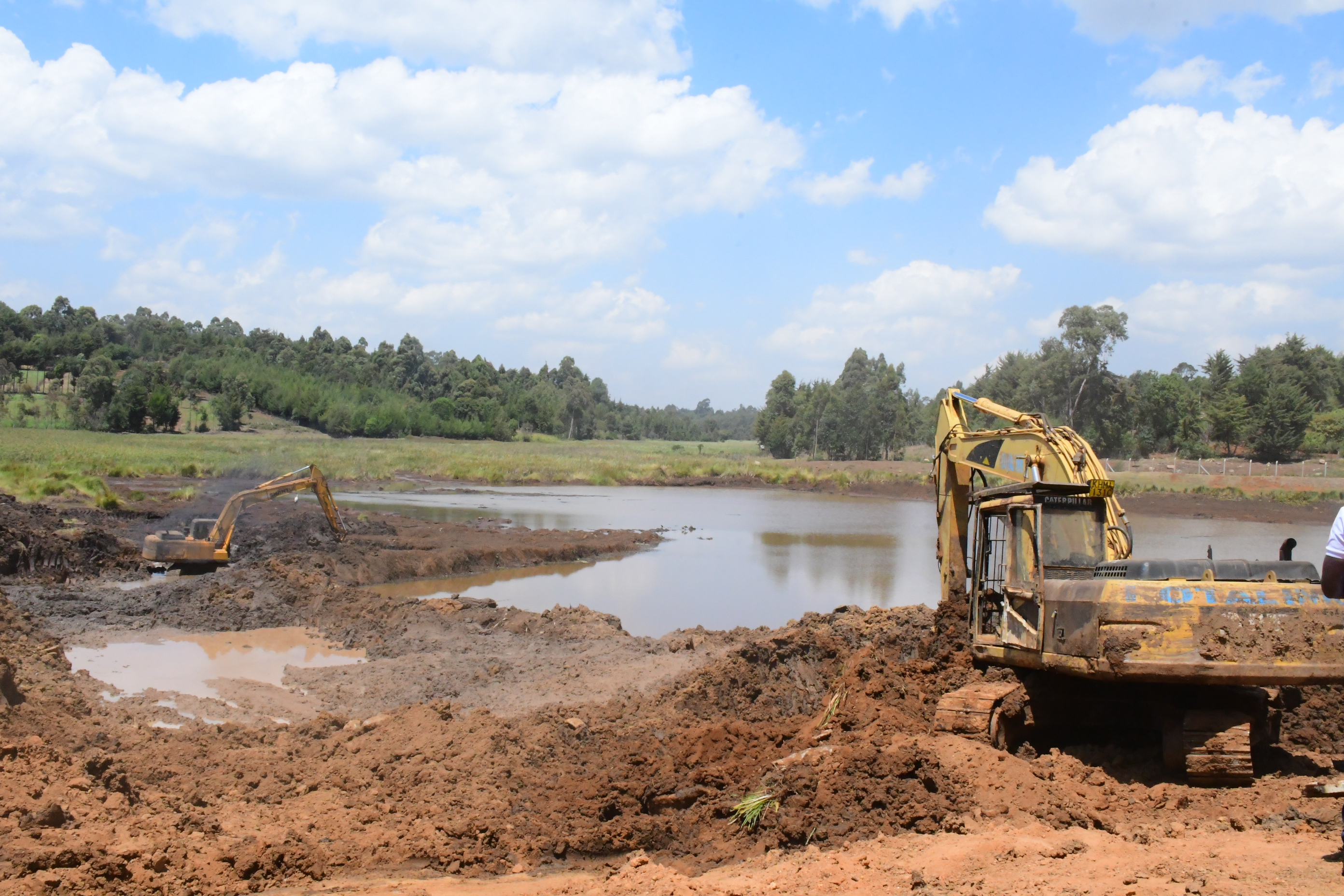The ongoing construction of phase II of Etio dam in Keiyo North sub county