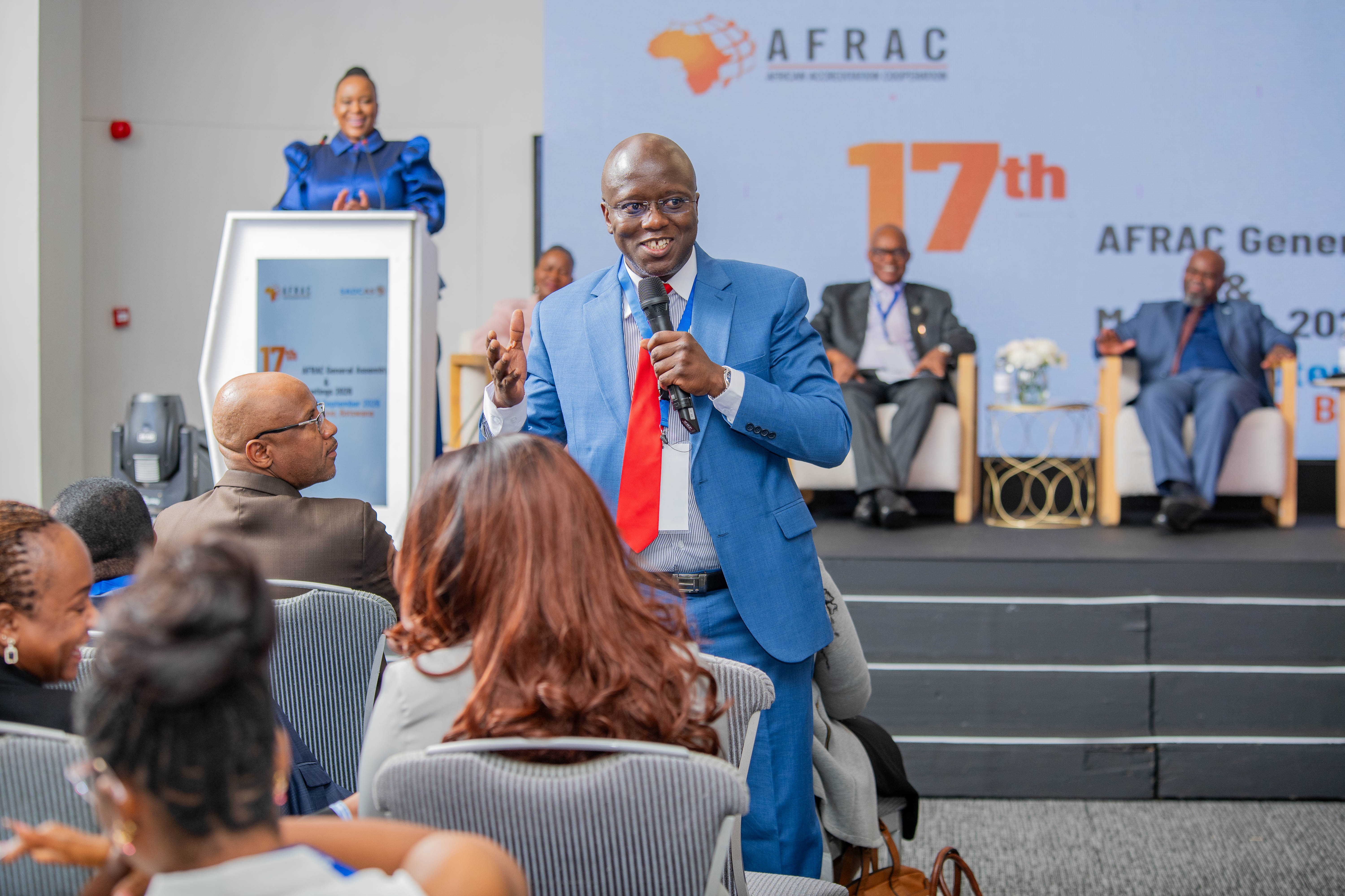 Dr. Walter Ongeti, KENAS CEO during the opening of the AFRAC General Assembly and Meetings.