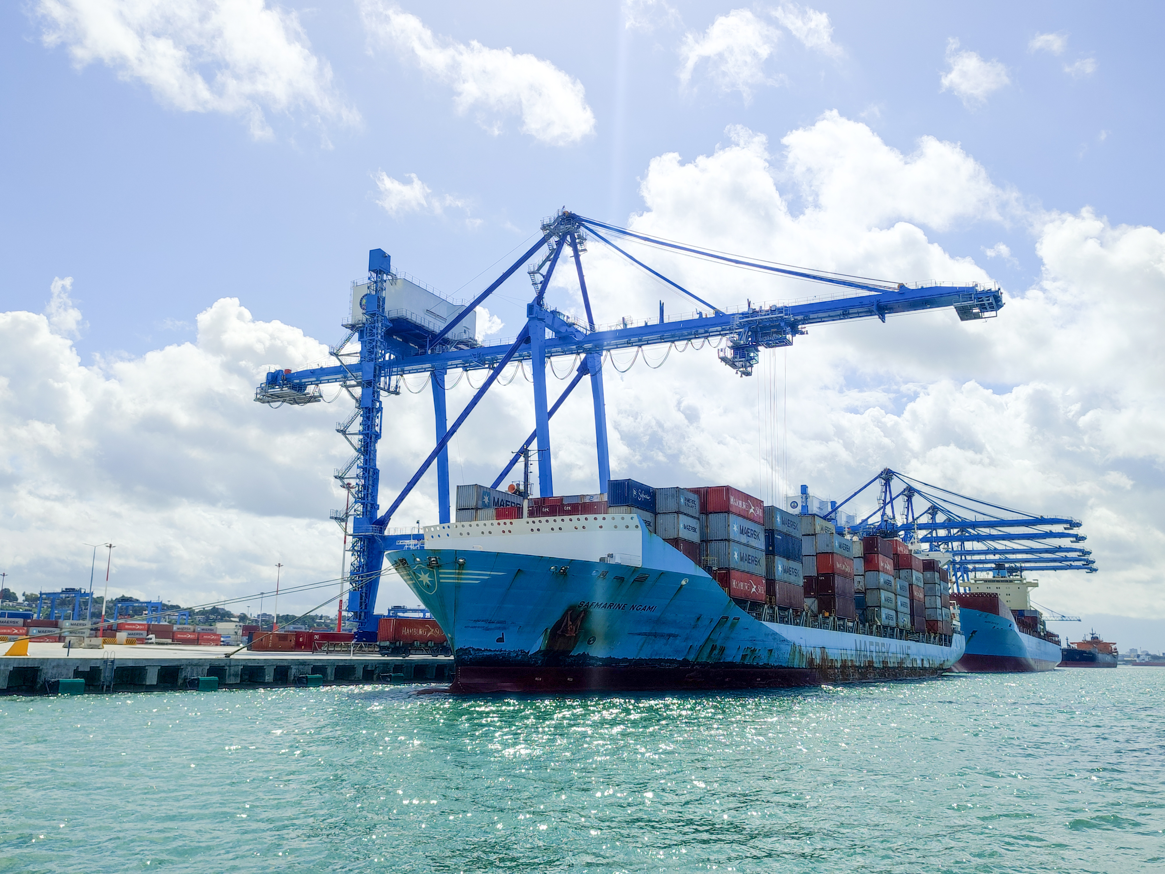  Cargo Ship arrives at the Port of Mombasa