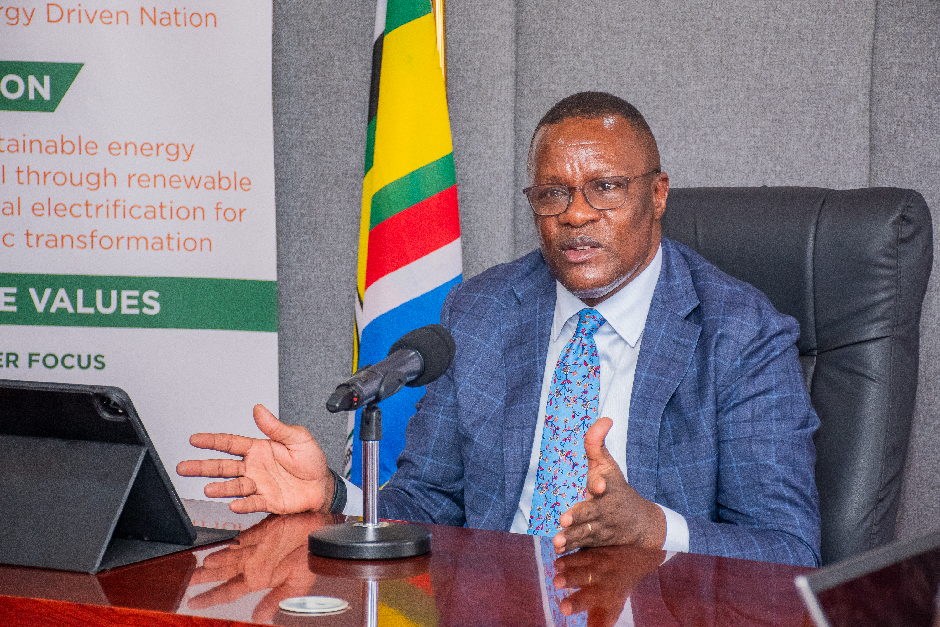 Deputy  Chief of Staff Mr. Eliud Owalo (Right) in Nairobi. Photo/  HENRY KWENYA