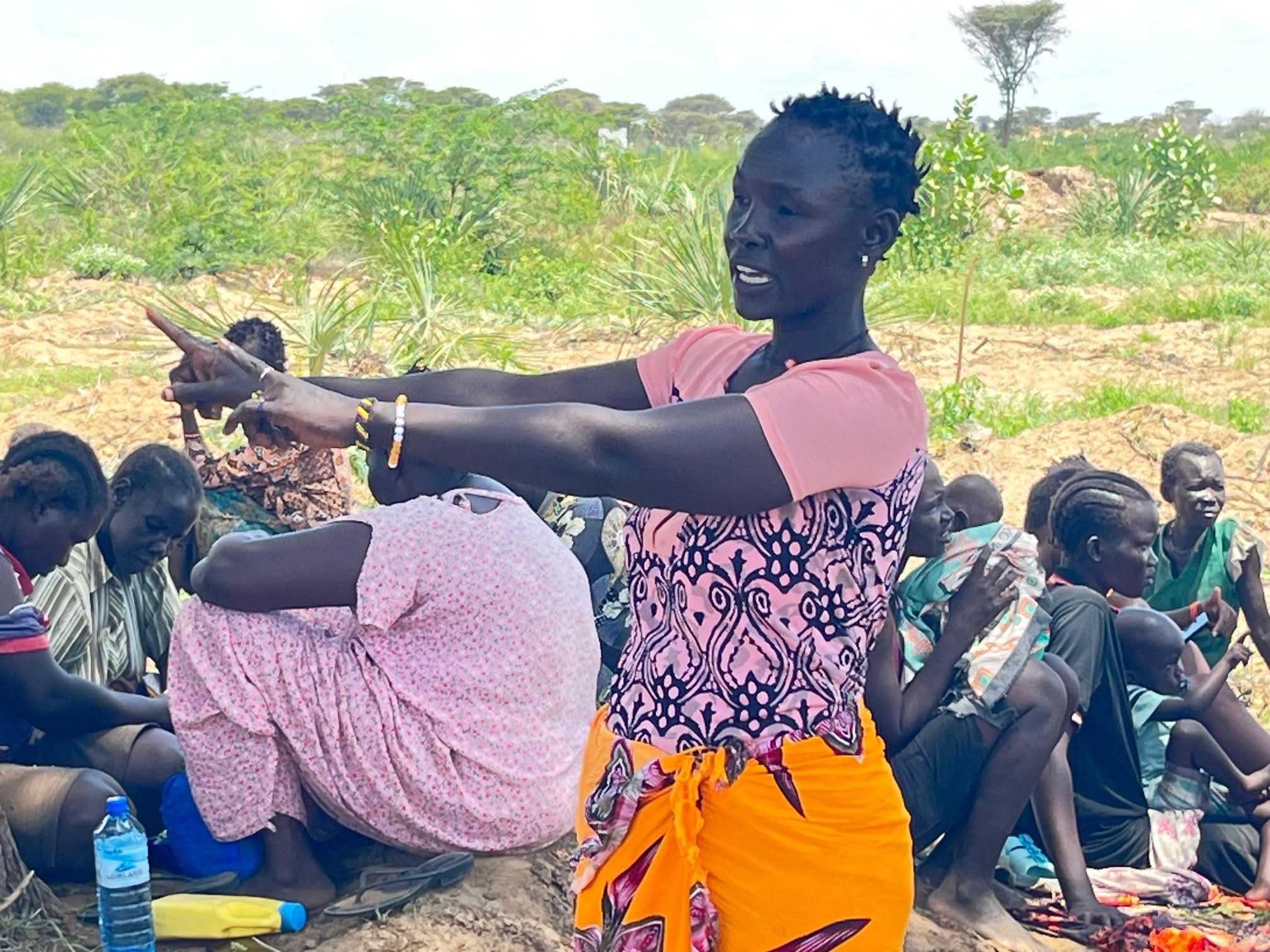 Rael Emase a beneficiary of land to boost farming under the drought resilience programme for Northern Kenya 