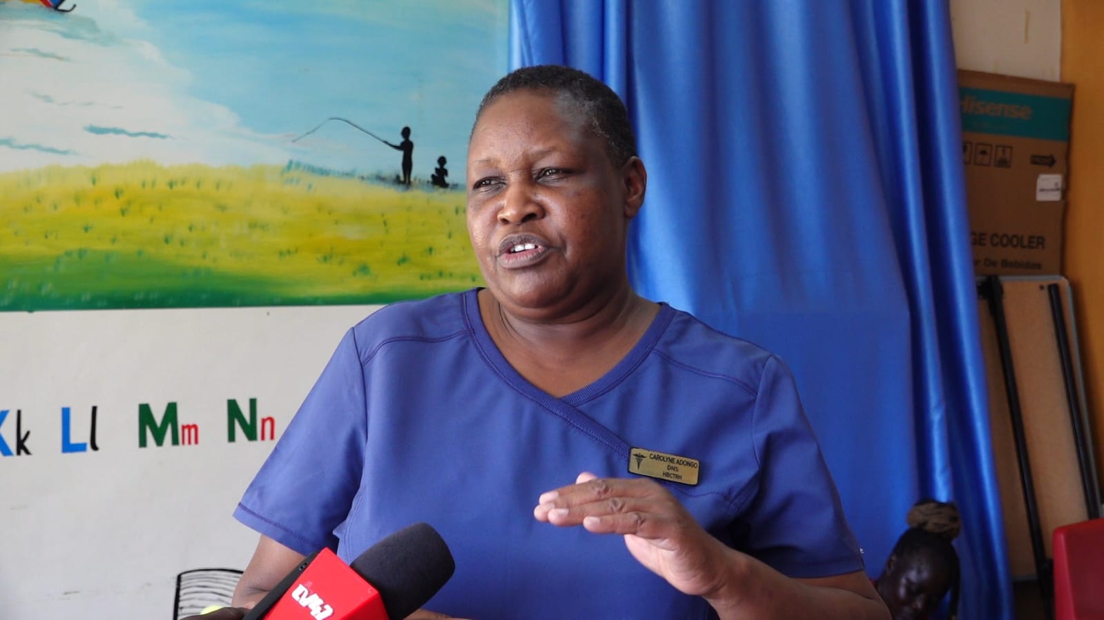 Carolyne Adongo, Director of Nursing Services at the County Referral Hospital speaks about how a playroom is speeding recovery in children.