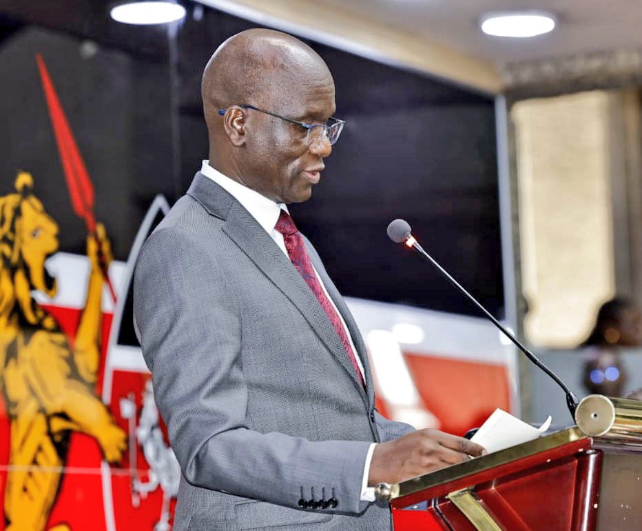 Principal Secretary for Economic Planning Boniface Makokha speaking at the launch of the Economic Survey 2025 report held the Kenyatta International Convention Centre.