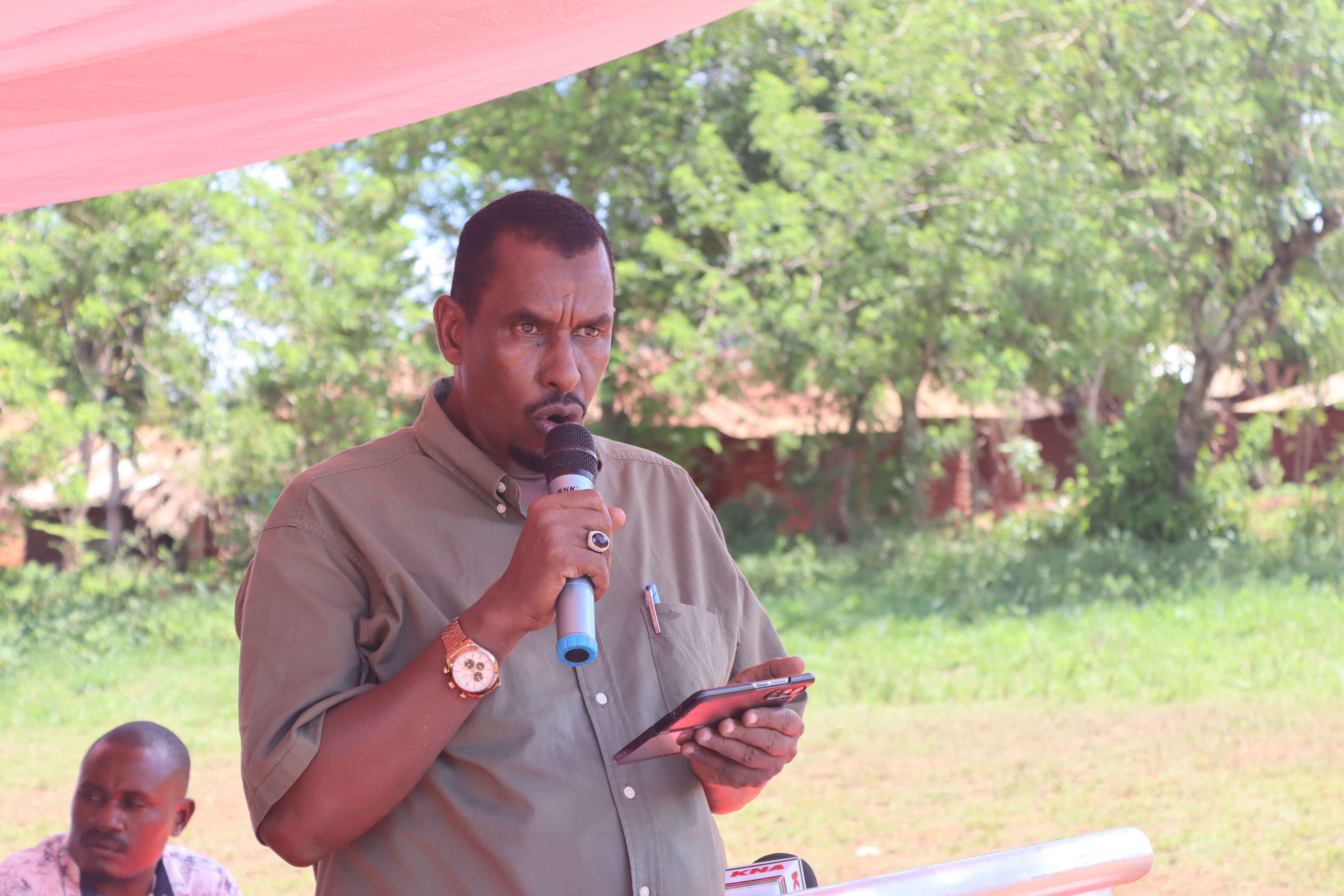 Aden Ali Noor – Chair National Industrial Training Authority speaking during the event.