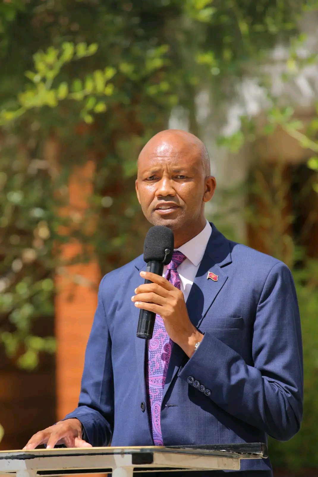 Kajiado County Executive Committee member for land, physical planning, urban development, housing and municipalities,Hamilton Parseina.