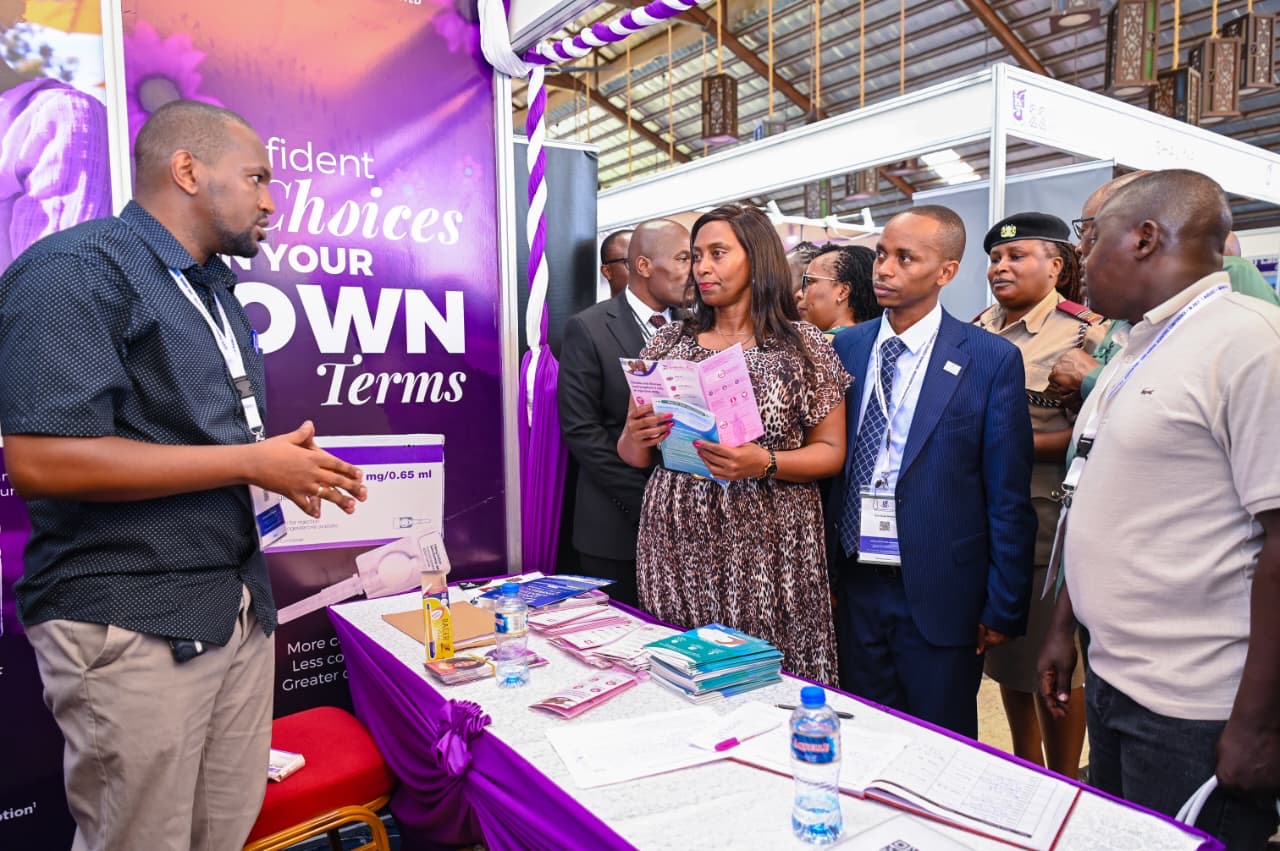 Principal Secretary for Public Health and Professional Standards Mary Muthoni, joins Pharmacy and Poisons Board Chairperson Dr. John M. Munyu, Kenya Pharmaceutical Association officials and delegates during the 22nd Kenya Pharmaceutical Association Scientific Conference in Mombasa