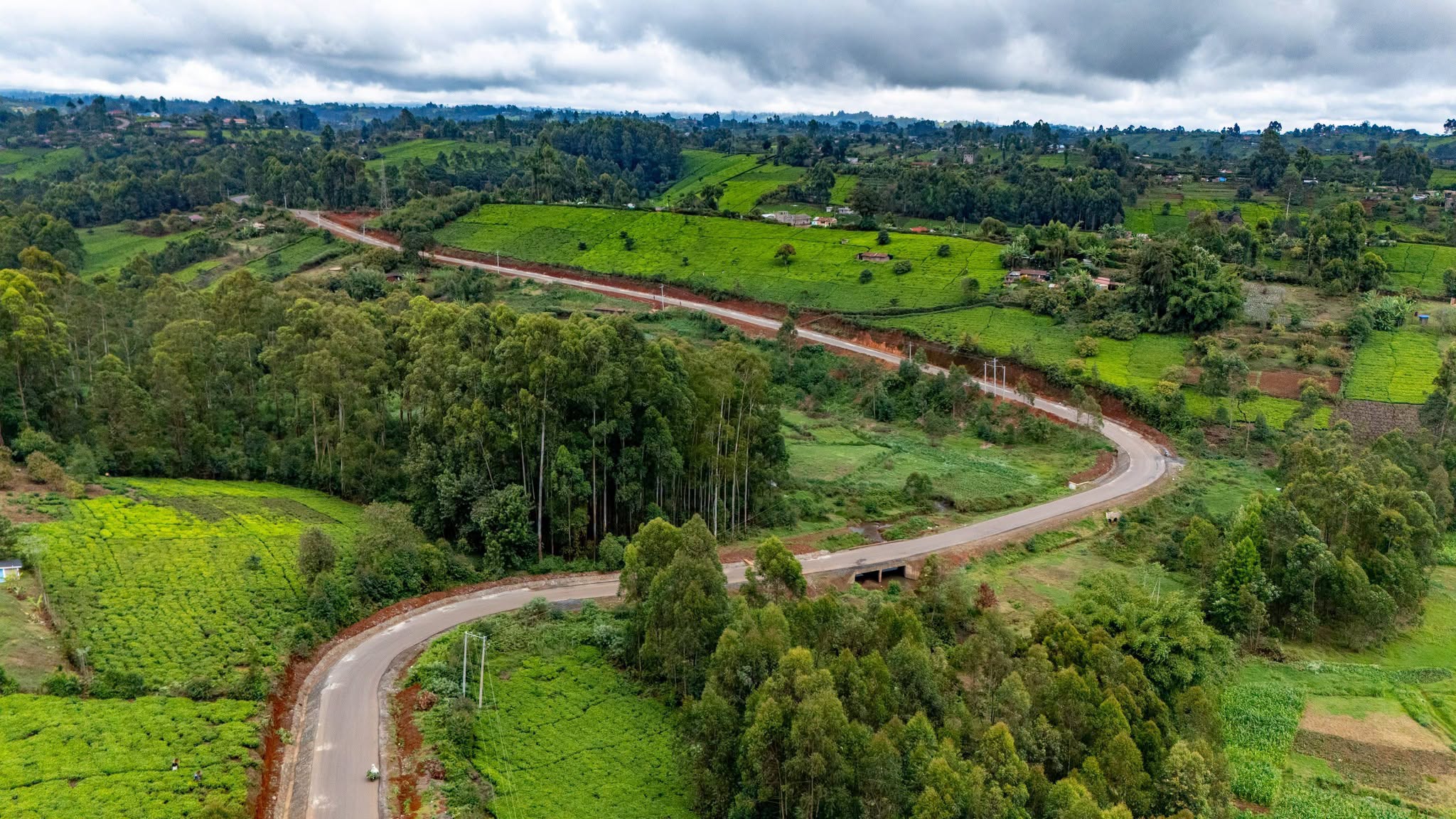 Completed section of Ikumbi - Karinga–Kinyona–Mairi road in Kigumo Constituency, Murang’a County.