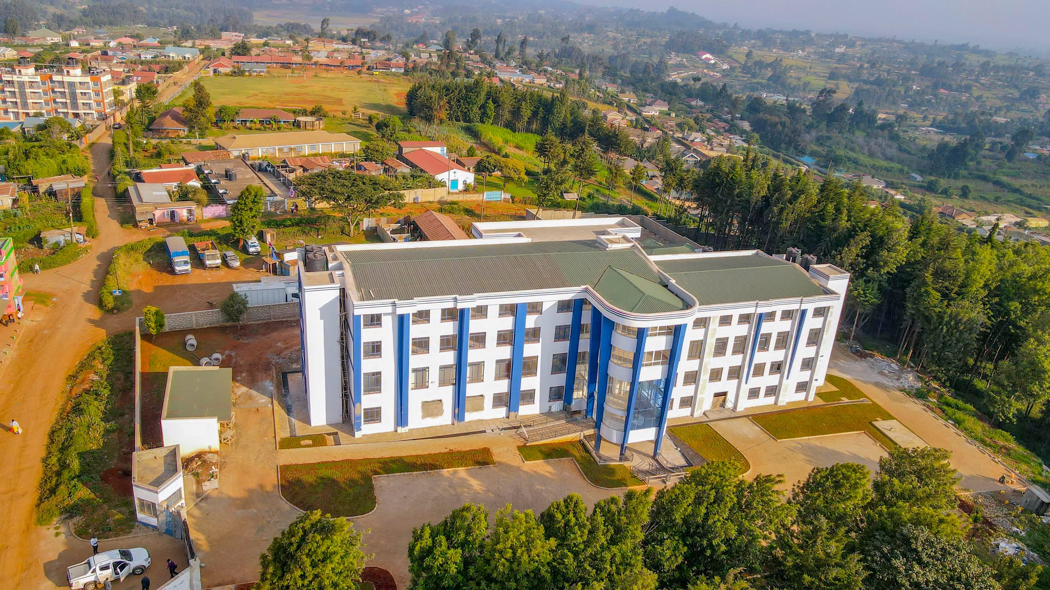 Gov Wamatangi inspects the newly built  Bibirioni   Level Four Hospital in Bibirioni Ward, Limuru Sub-County