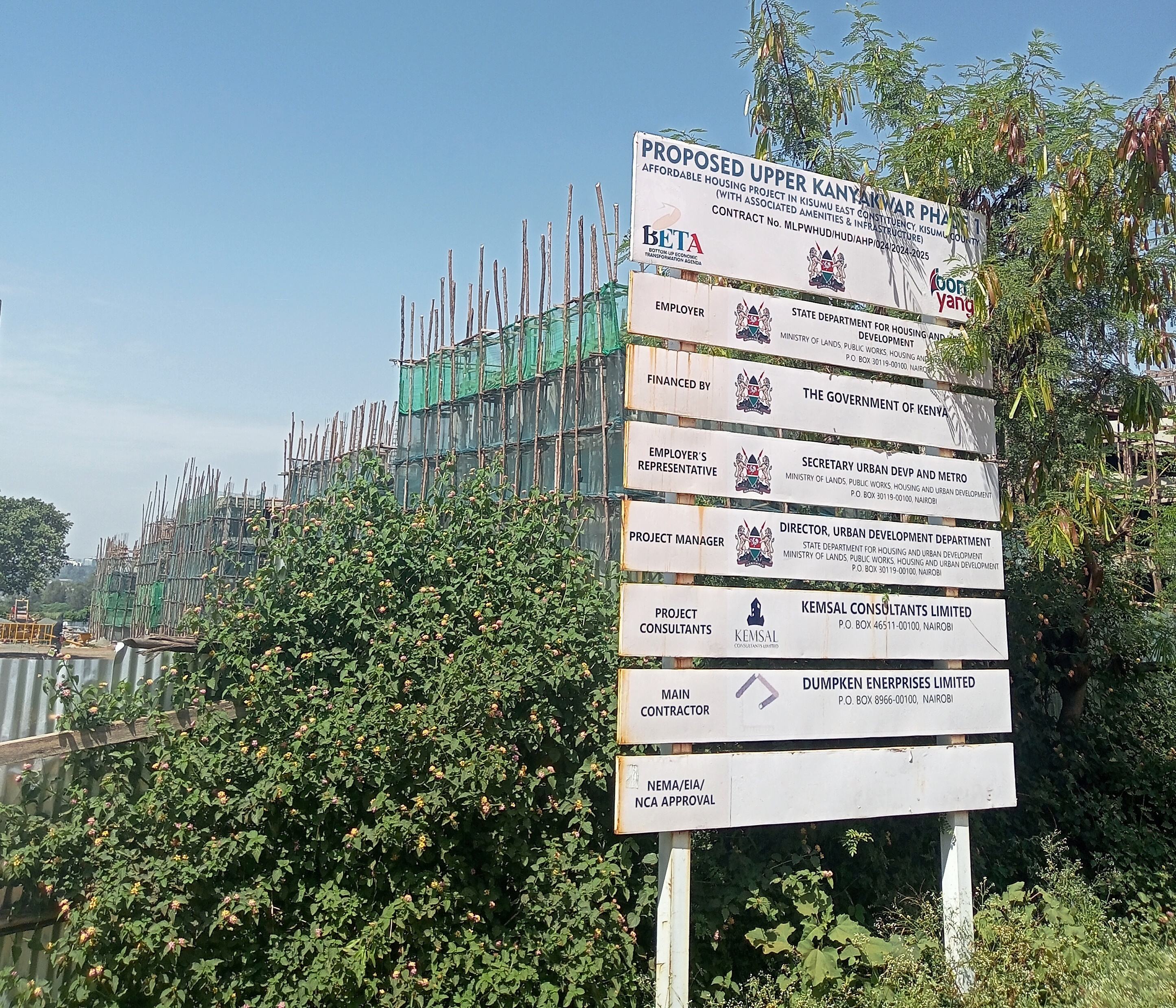  Upper Kanya kwar Affordable Housing Project (AHP) in Kisumu taking shape.