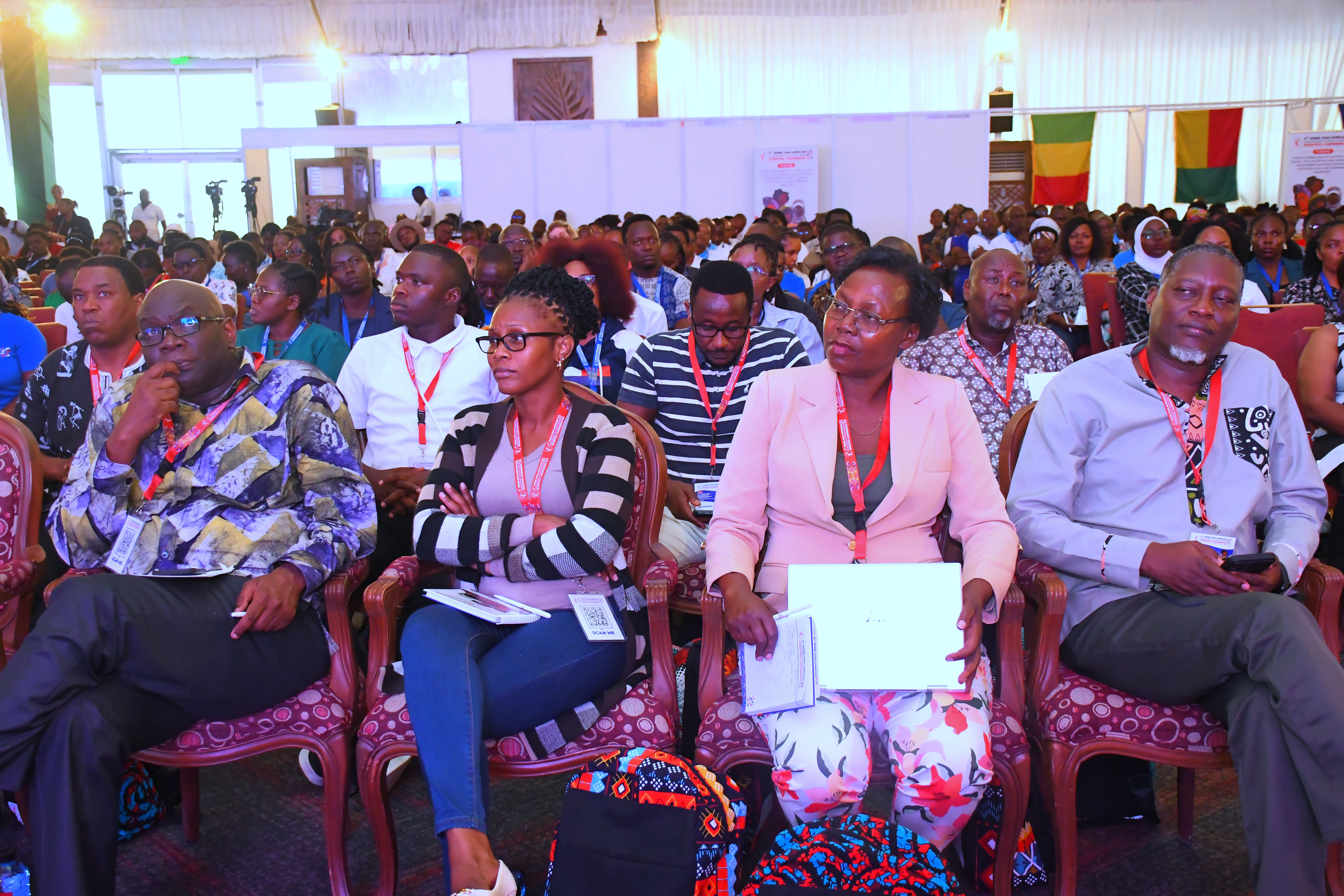 A section of the Regional and continental delegates follow proceedings during the official opening of the 9th RHNK Pan-African scientific conference on 2, June 2026, Mombasa.