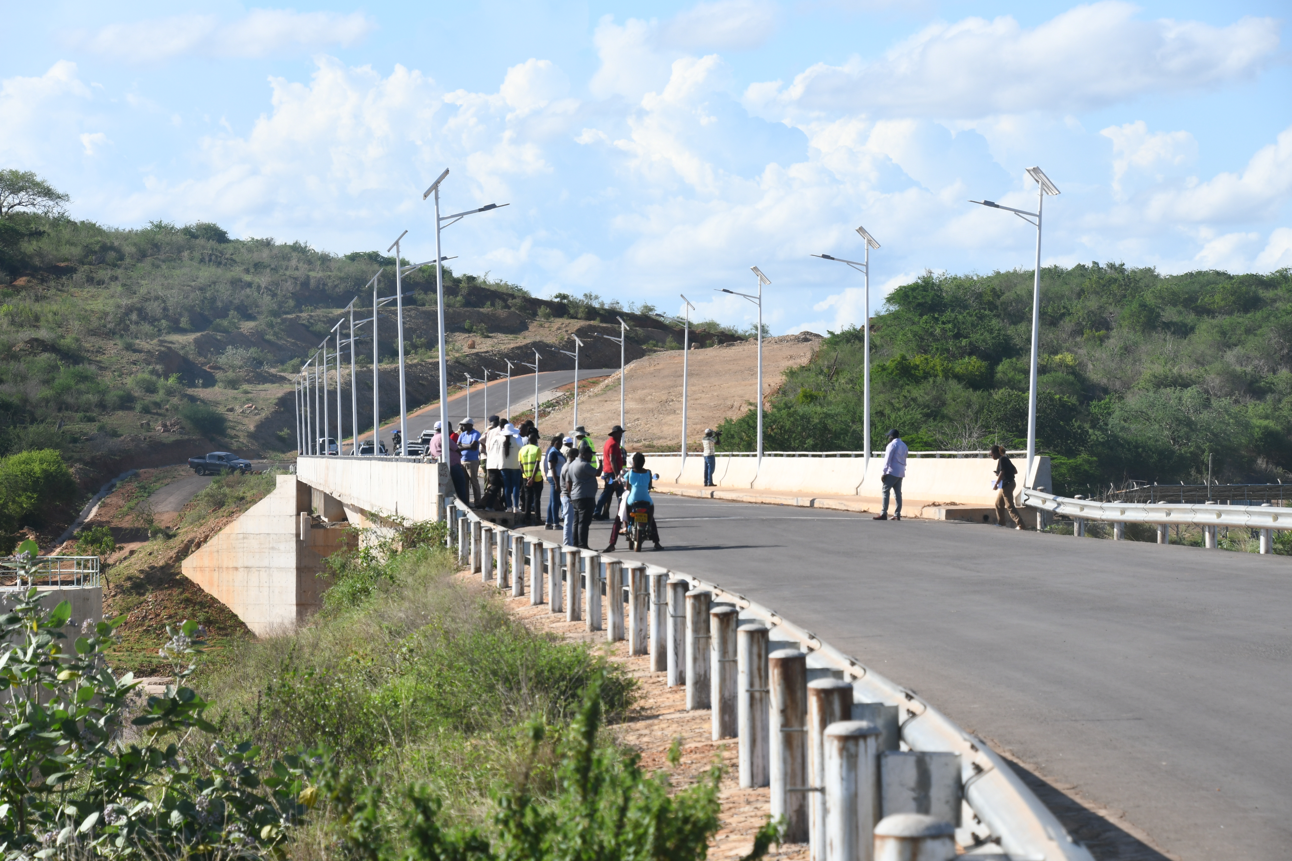 The Baricho Bridge in Malindi Sub County, Kilifi County which a multi-agency government team inspected on Thursday March 26, 2026. The bridge that connects Magarini and Malindi sub counties is more than 99 percent complete and is regarded as a key enabler for the Galana Kulalu Food Security Project.