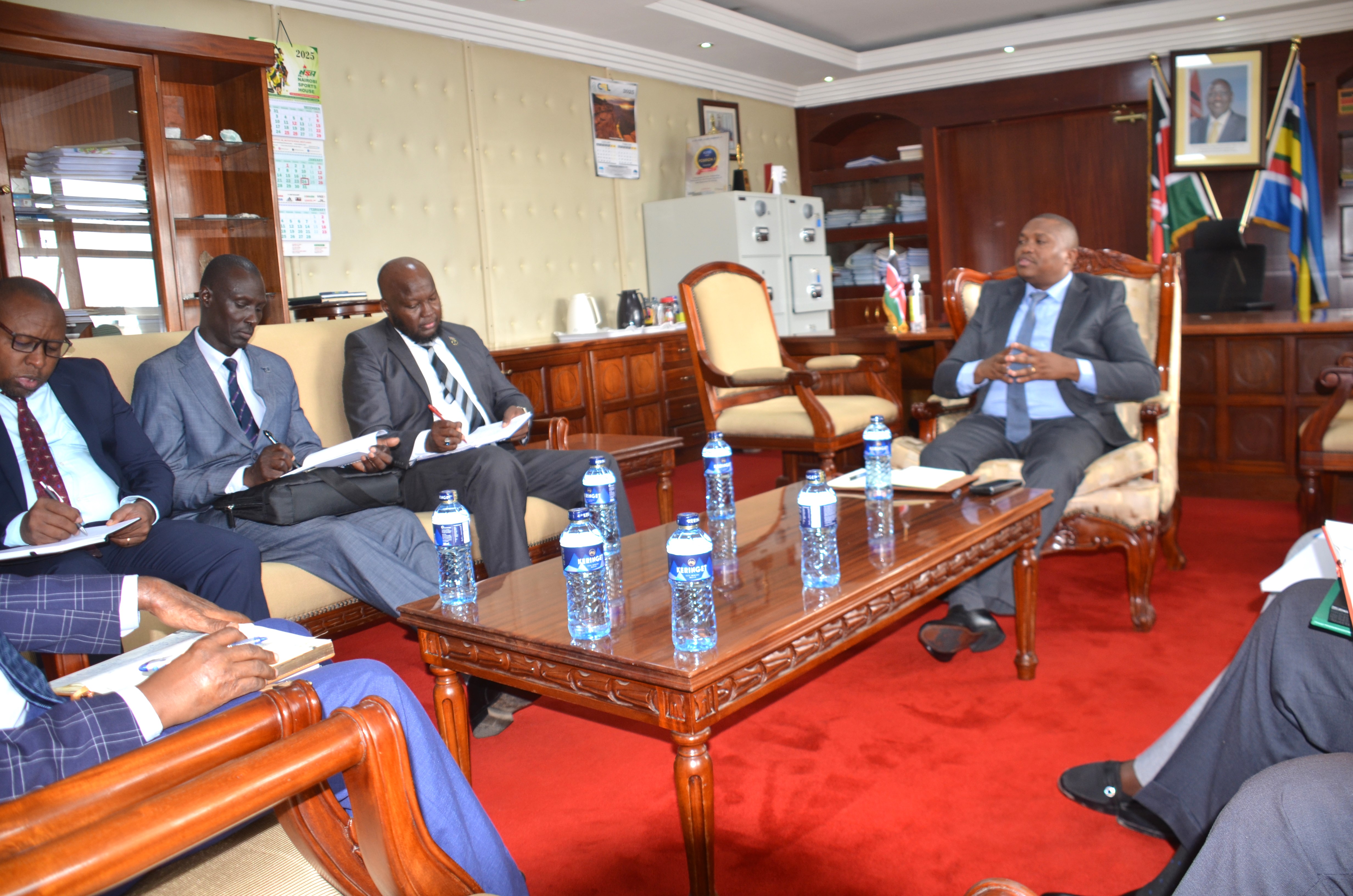 : The PS and the NCTC during the meeting on collaboration to create awareness on commercial explosives.