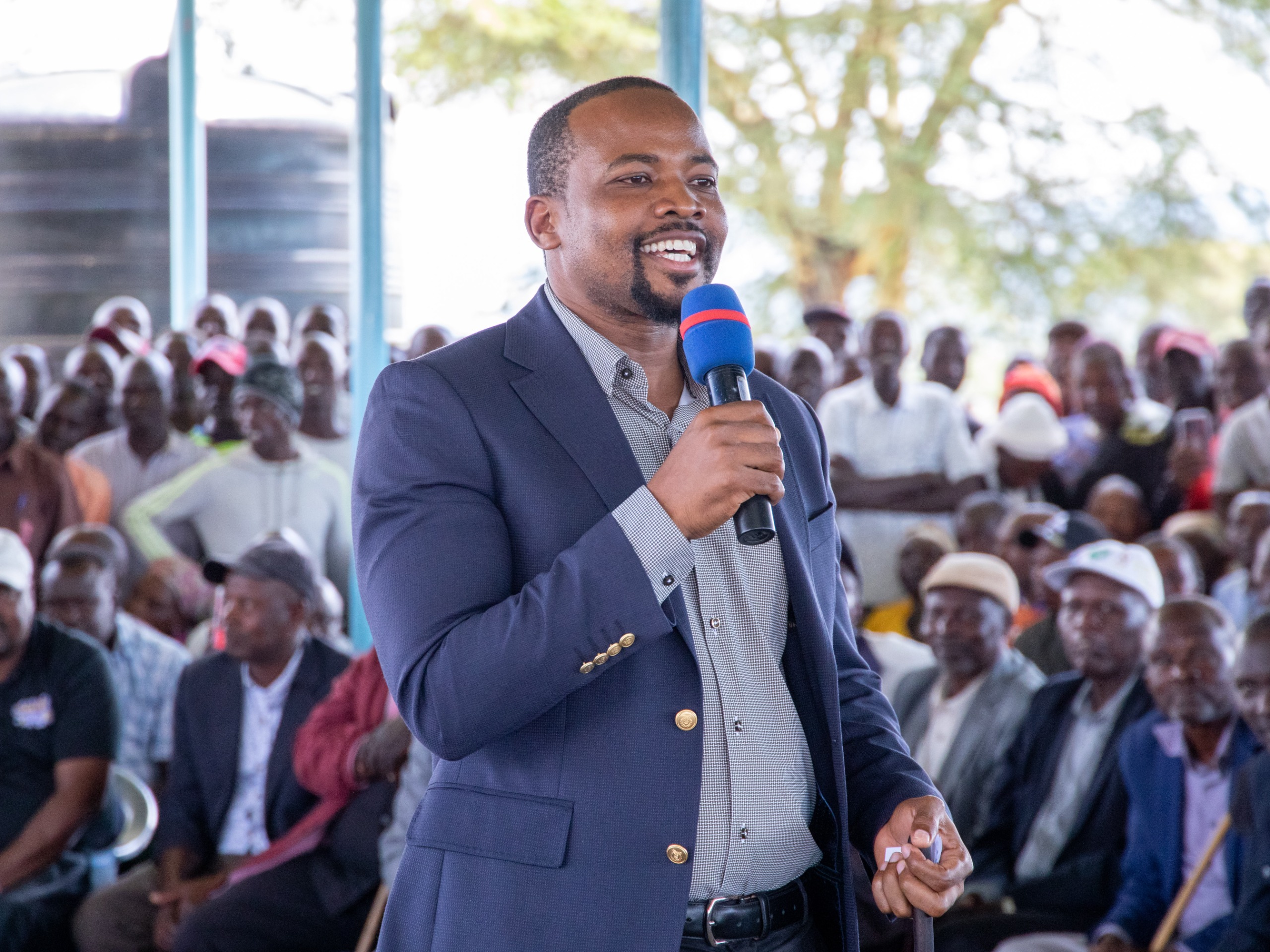 Lands and Physical Planning PS Nixon Korir addresses the residents and stakeholders of Banita Settlement Scheme in Nakuru County
