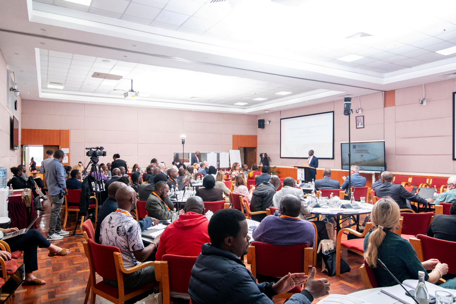Director of Veterinary Services Dr. Allan Azegele speaking during a highlevel workshop on improving livestock disease detection which was convened in Nairobi.