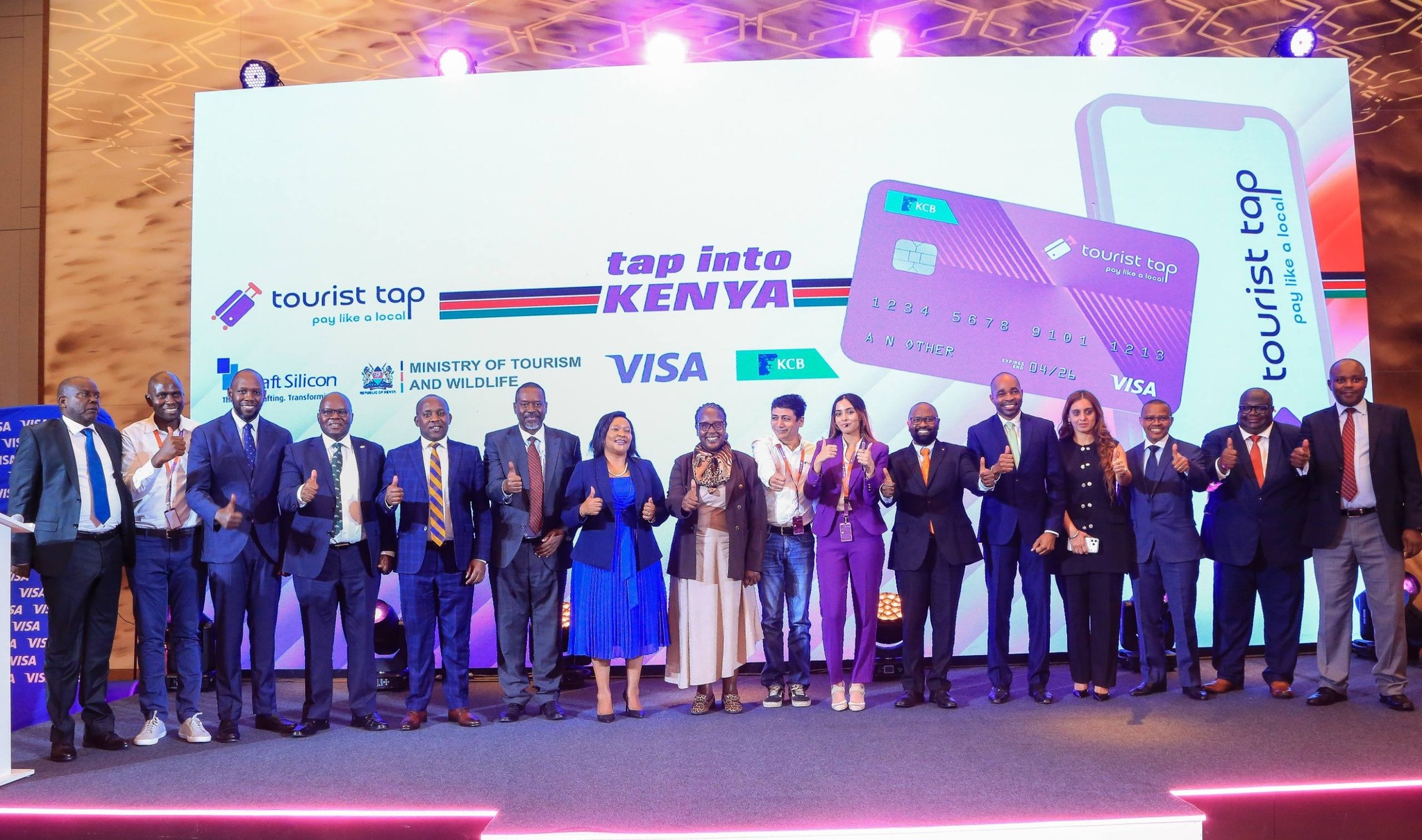 Stakeholders in the tourism industry during the launch of the TouristTap, a digital payment platform aimed at easing transactions for visitors and boosting revenue collection across Kenya’s tourism ecosystem. Photos by Nicholas Ochieng.