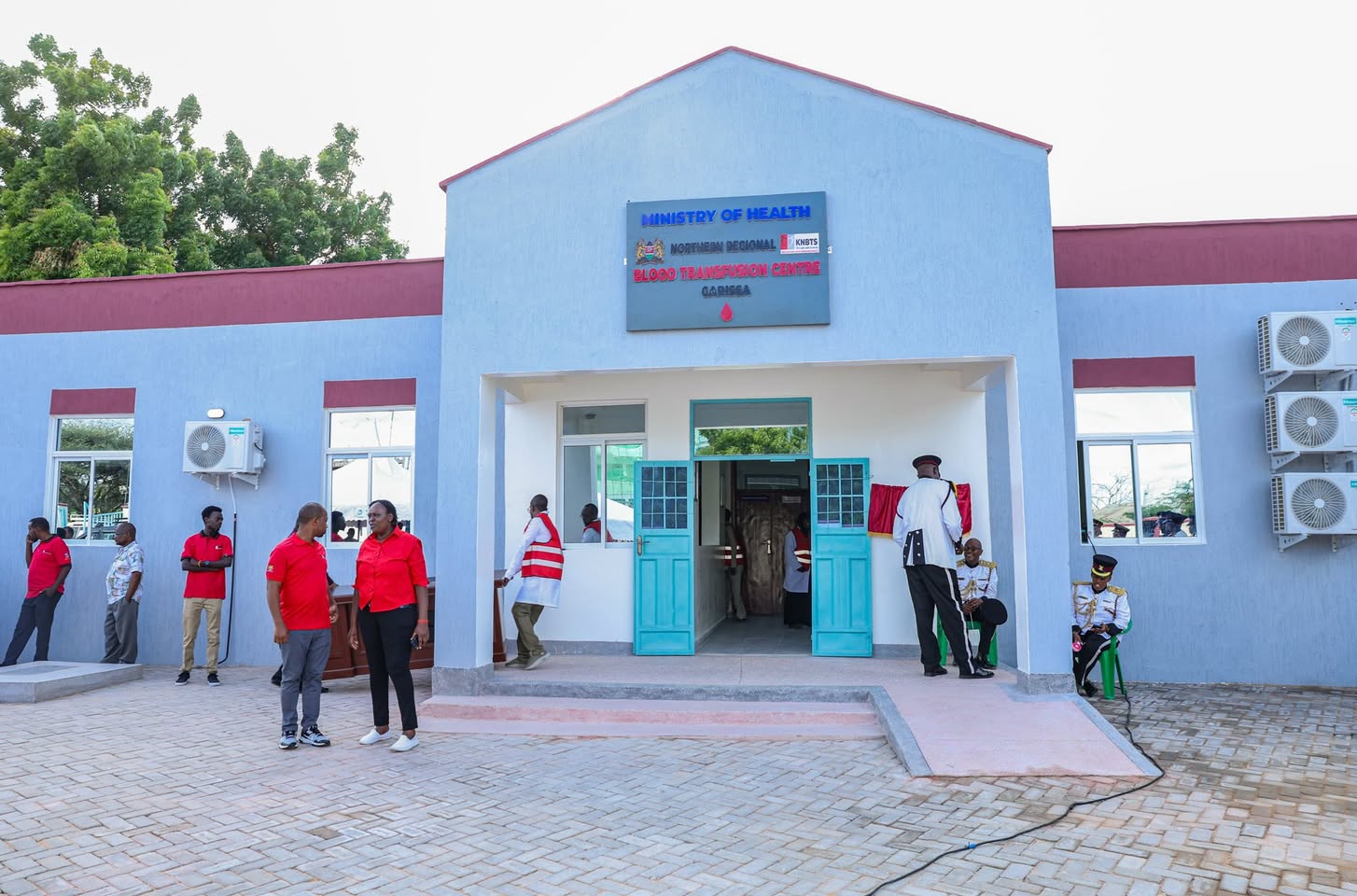 The newly commissioned Garissa Regional Blood Transfusion Centre. The Facility will serve at least five counties including Wajir, Mandera, Garissa, Tana River, Lamu and Kitui. 