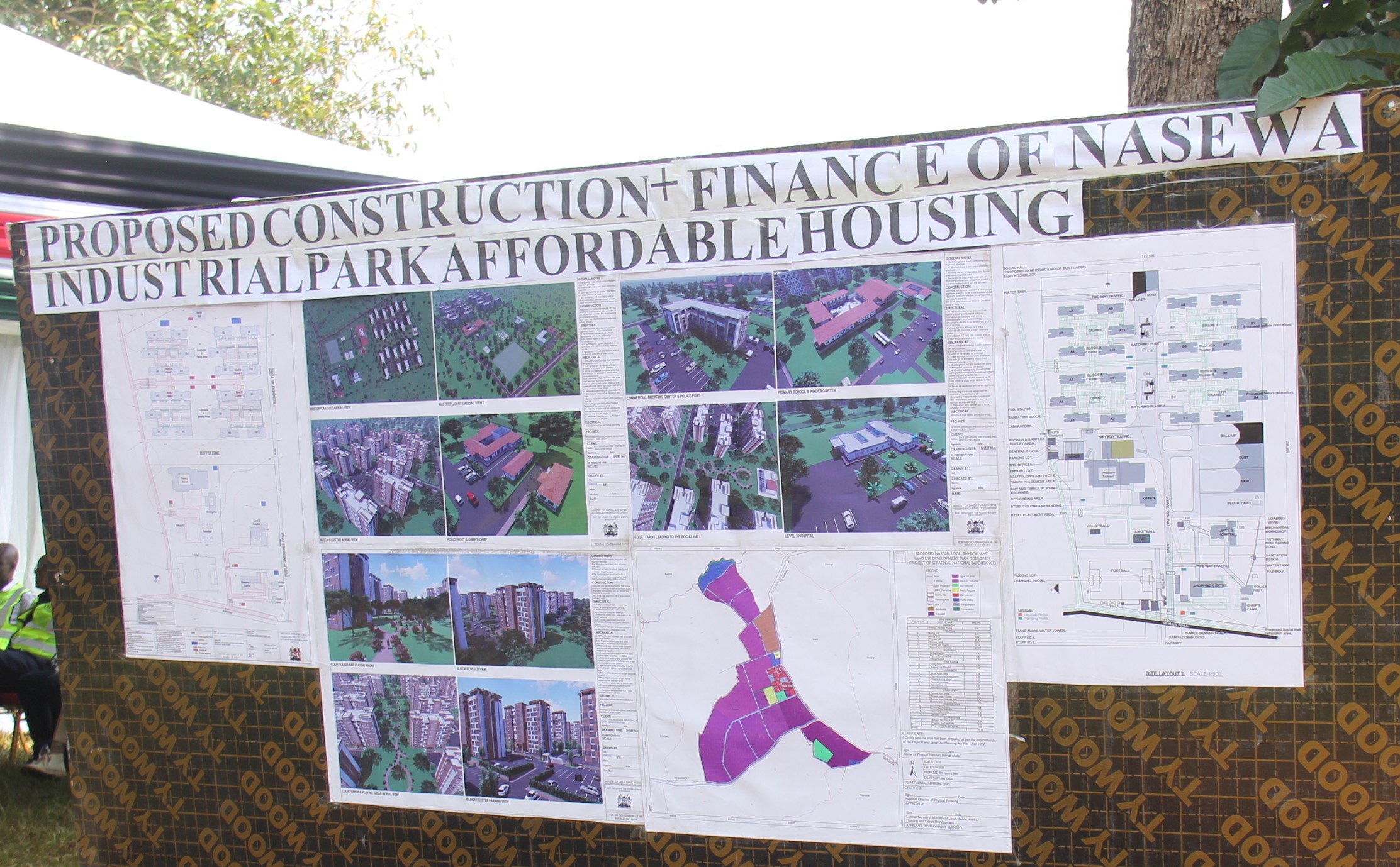 The master plan for the 2,000 affordable housing units to be constructed at Nasewa area in Busia Count