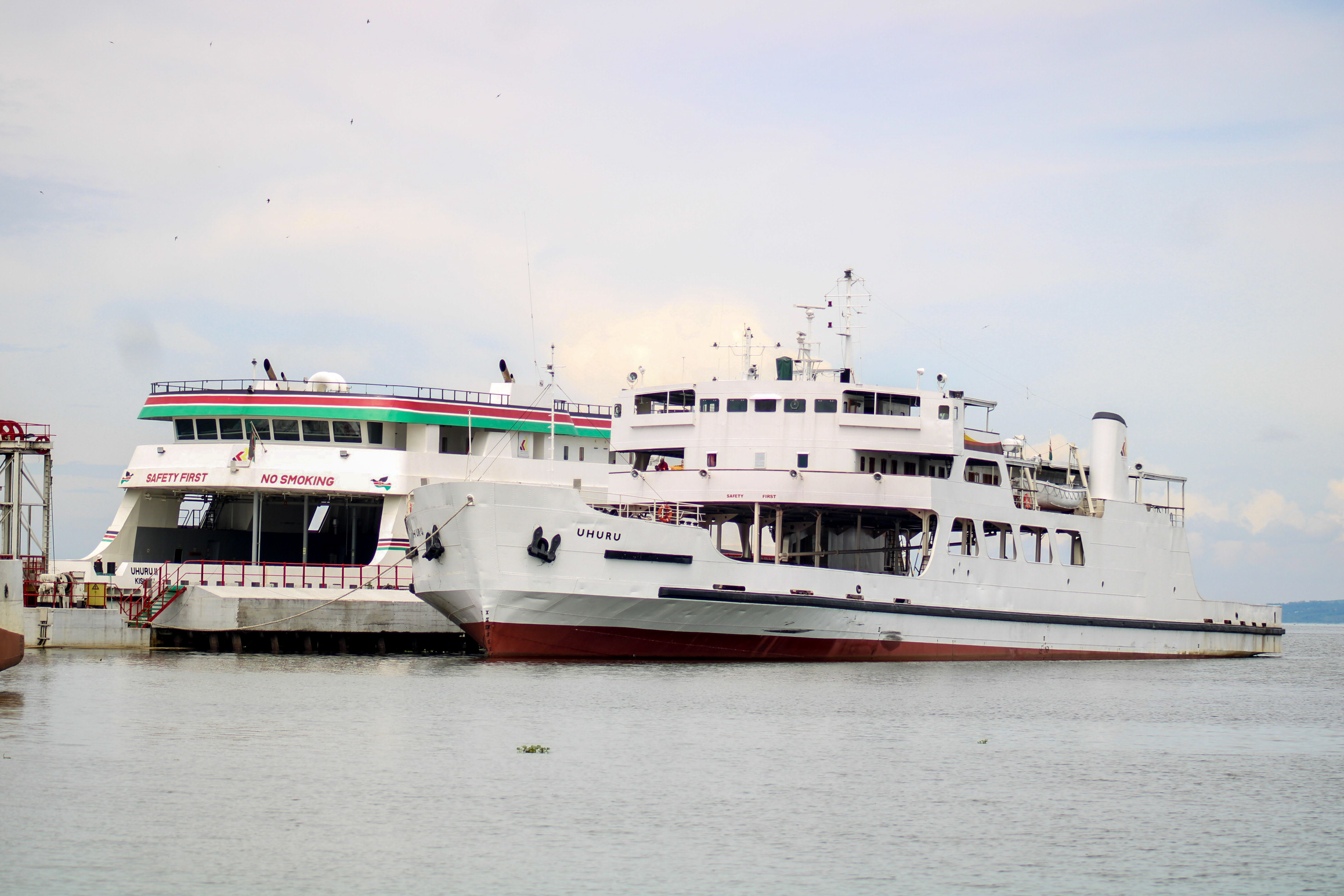 Mv Uhuru I and MV Uhuru II vessels docket at the Kisumu port. The two cargo vessels operated by Kenya Railways ply different routes on Lake Victoria.