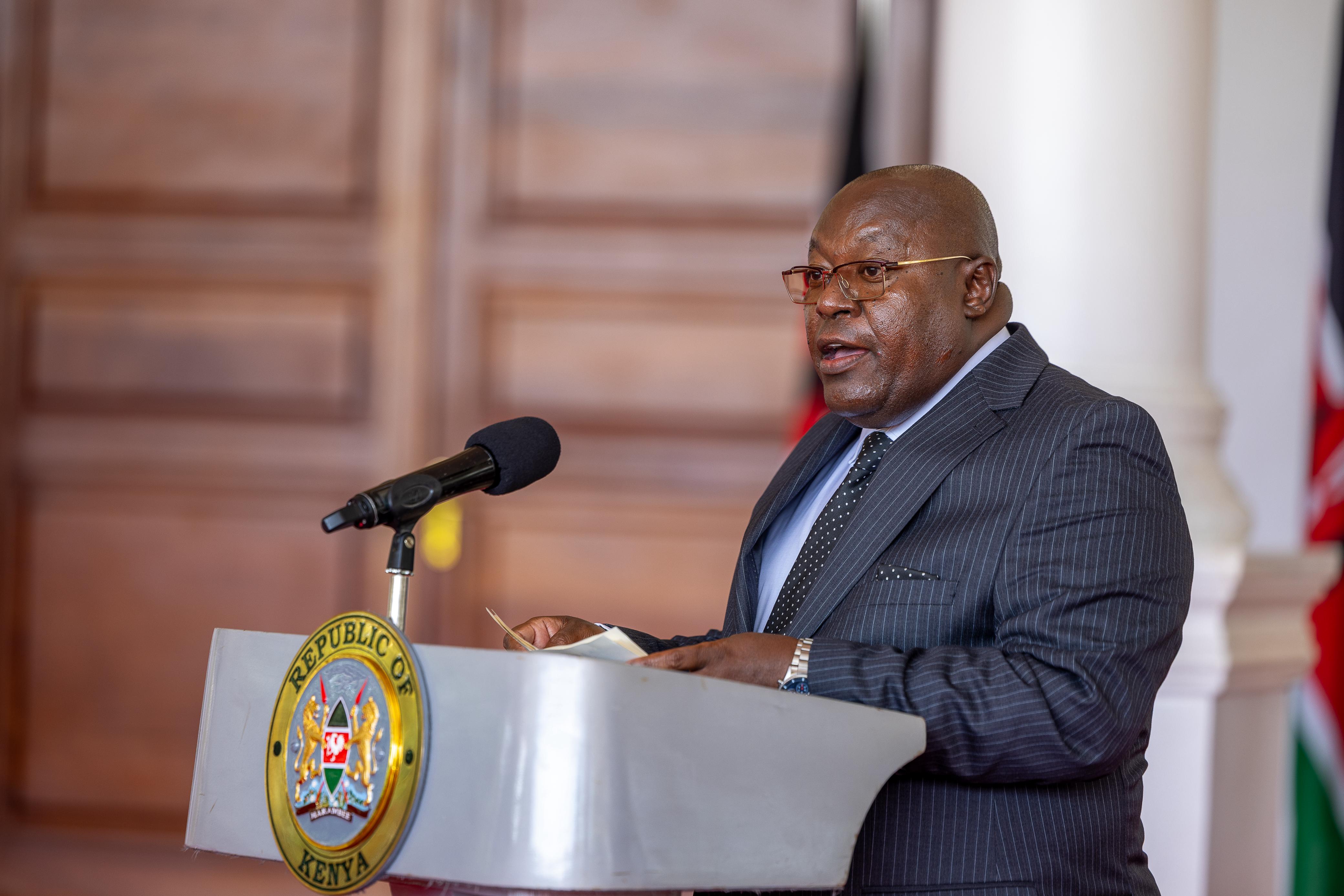 NPS commission chairperson Eliud Kinuthia 