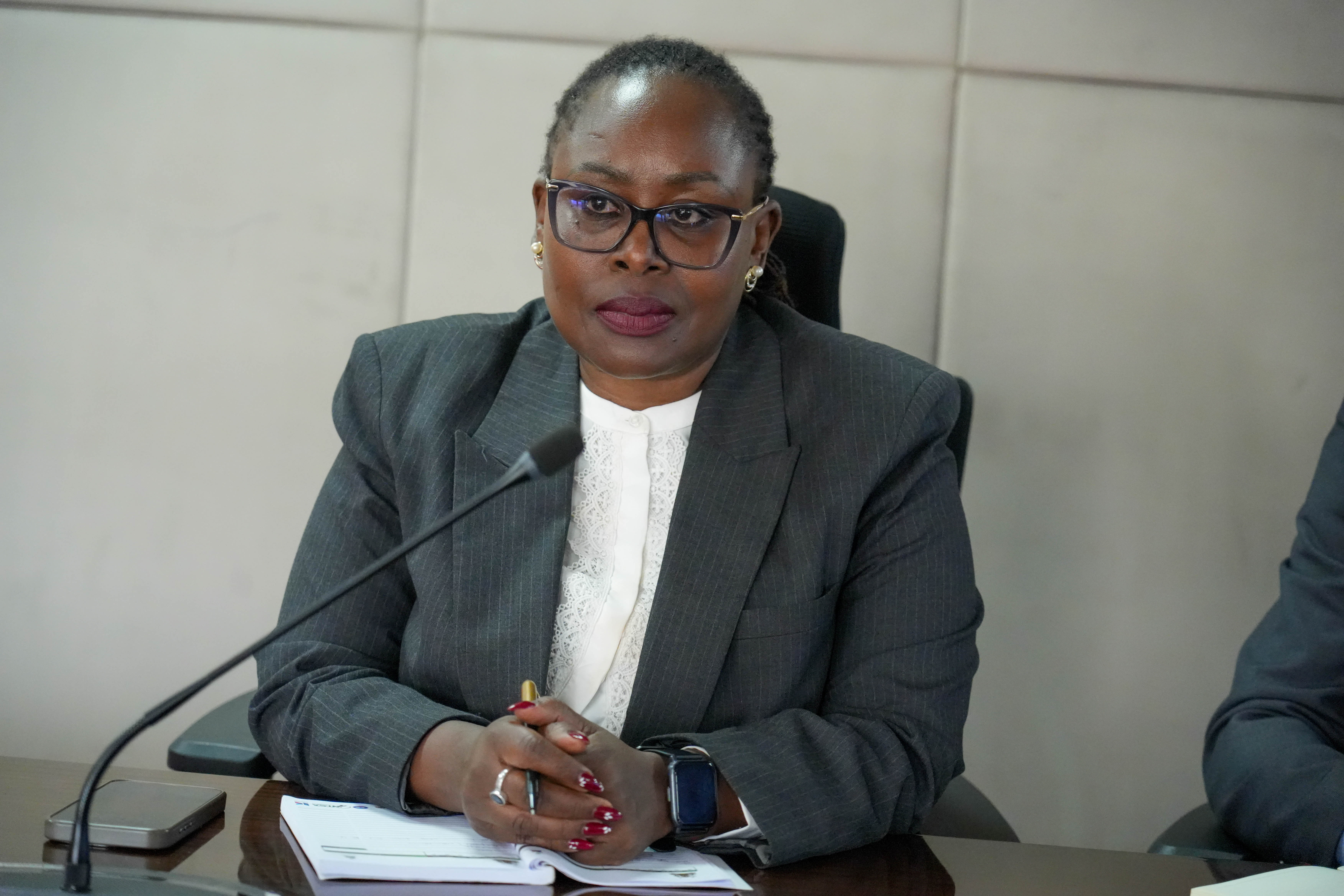 Patricia Terer Ondeng’ Secretary for Public Communication, observes the EU-Kenya bilateral discussions on media sustainability and digital innovation.jpg