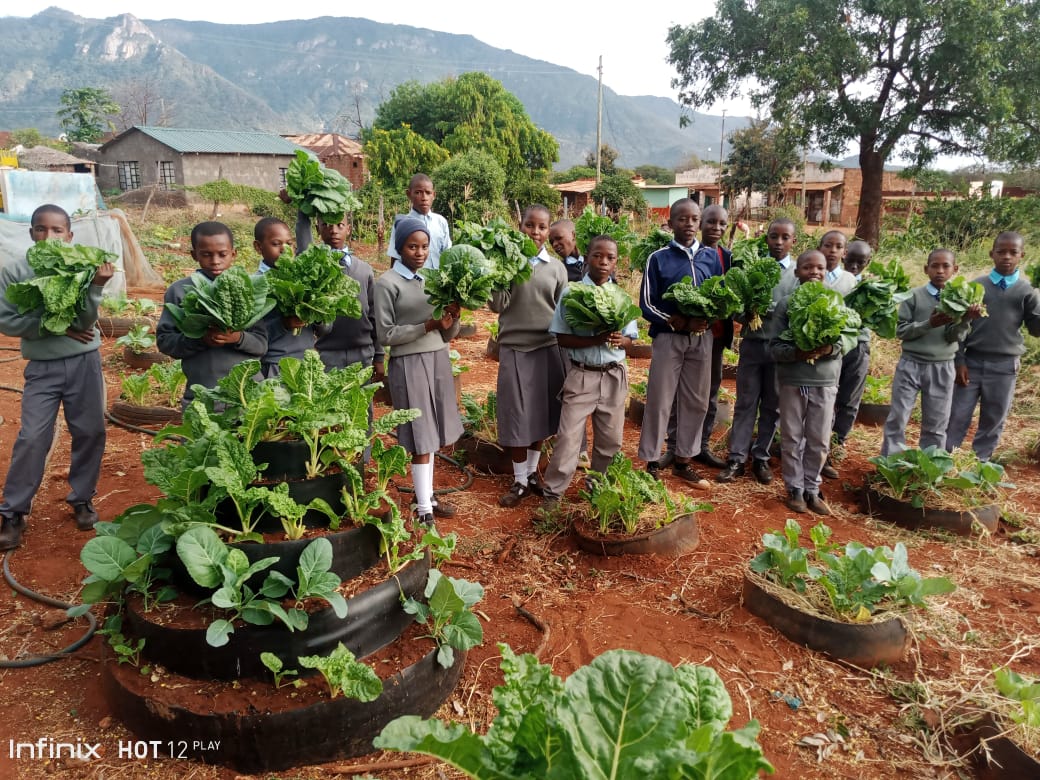Mkwachunyi Primary School pupils.