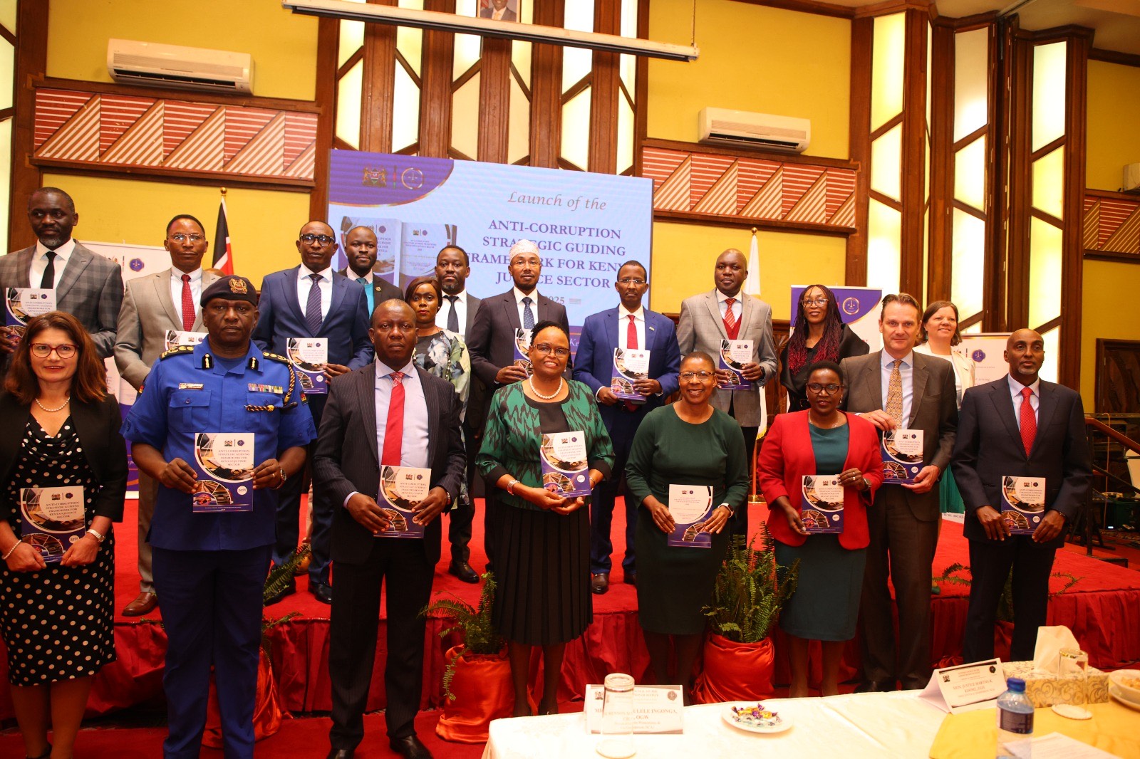 Chief Justice Martha Koome speaking during the launch of the National Council on the Administration of Justice (NCAJ) Anti-Corruption Strategic Guiding Framework for the Justice Sector in Nairobi.