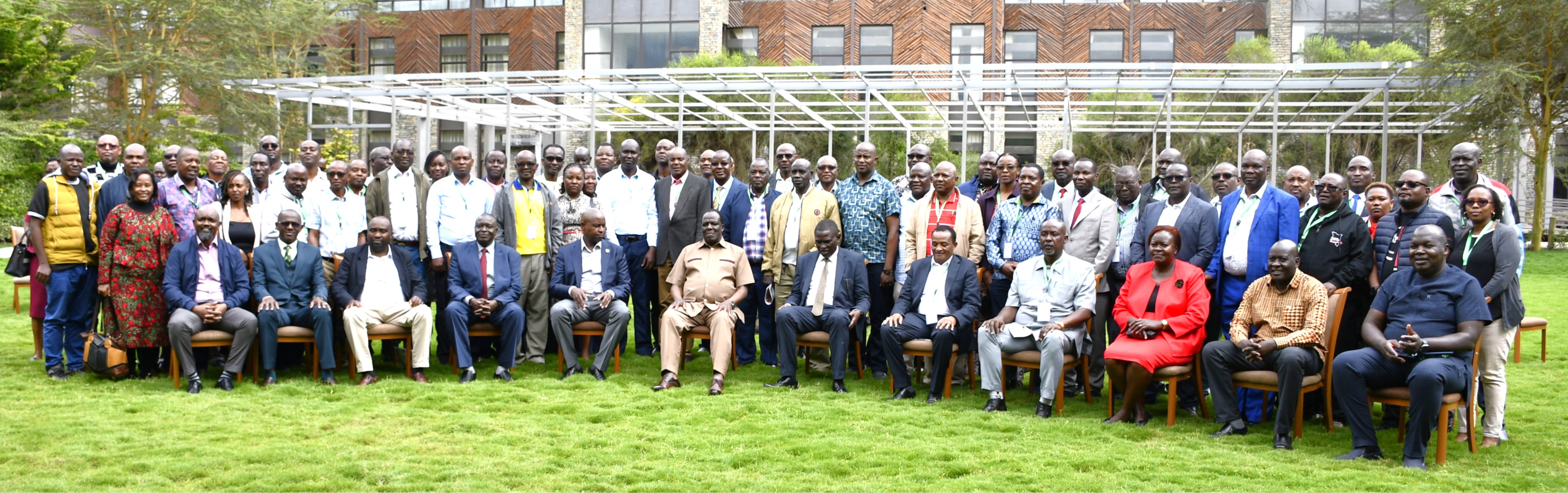 Group photo  Cooperative leaders together with the Cabinet Secretary  cooperative and msme during the meeting  in Naivasha
