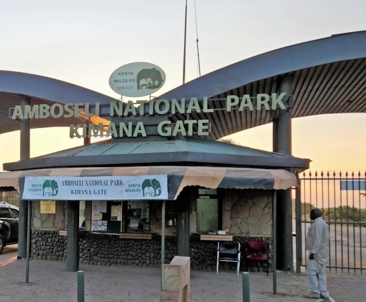 Amboseli National Park gate entrance in Kajiado South