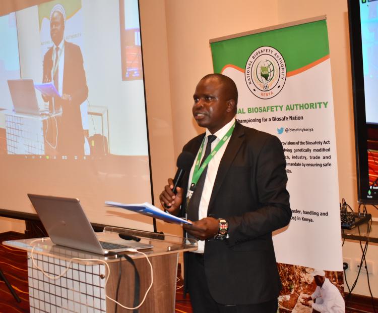 National Biosafety Authority (NBA) Ag Chief Executive Officer (CEO) Nehemiah Ngetich.