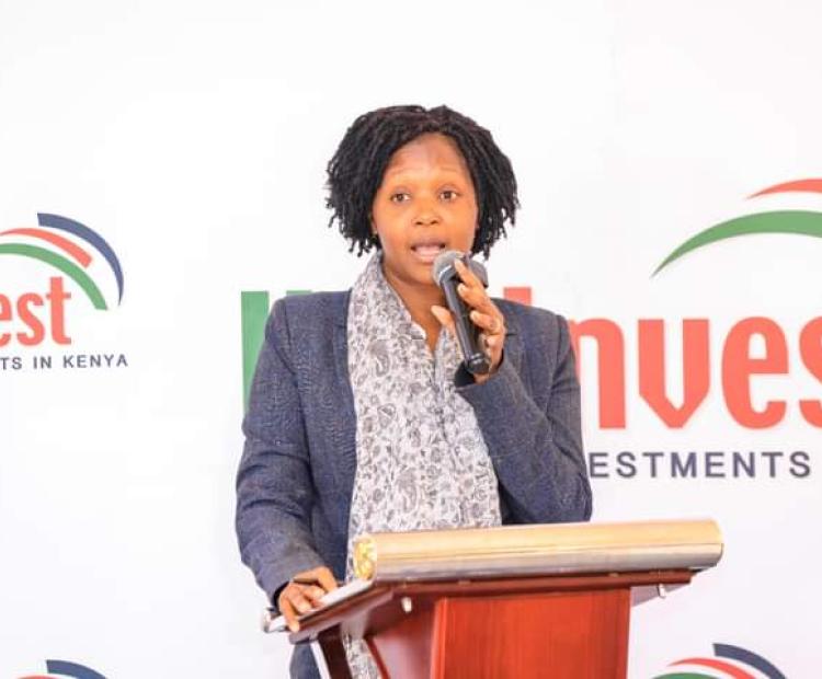 The Kenya Investment Authority (KenInvest) Chief Executive Officer (CEO) June Chepkemei