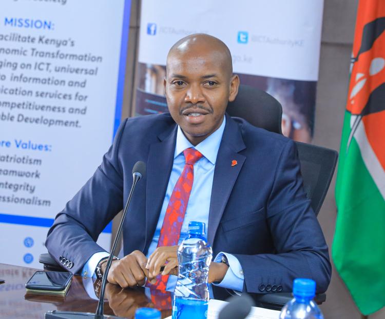 Kenya’s ICT Authority Chief Executive Officer (CEO), Stanley Kamanguya. File/Photo