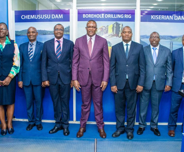 Deputy Chief of Staff in the Executive Office of the President Mr. Eliud Owalo during  Performance Evaluation exercise (NWHSA). Photo/ HENRY KWENYA 