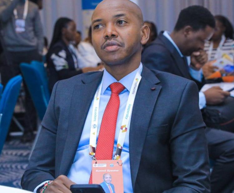 Chief Executive Officer ICT Authority Stanley  Kamanguya listening to stakeholders input during  a Public Validation meeting for the ICT Authority  Bill, 2024 (ICTABILL2024) held at the Kenyatta  International Centre, Nairobi. Photo/Allan Wandera