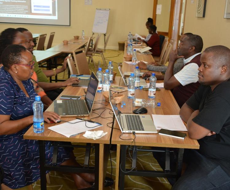 Participants during the LATIS training session.
