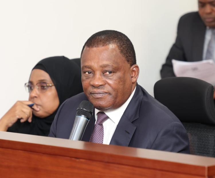 The Cabinet Secretary for Public Service and Human Capital Development, Justin Muturi.