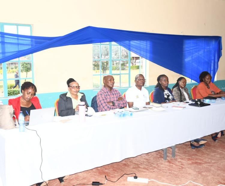 National Dialogue on Education Quality and Learning Outcomes led by Director of Education Mr. John Ongosi (in white) listening to submissions from various stakeholders on the new Curriculum Based Education guidelines, a forum held at Kericho Teachers Training College. Photo/ COLLINS BETT