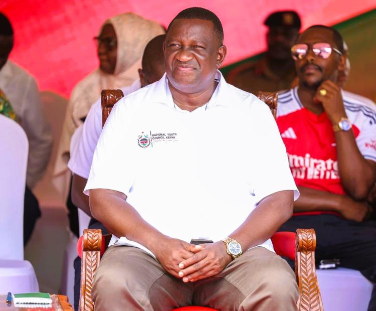 Sports Cabinet Secretary Salim Mvurya at the groundbreaking ceremony of the Matuga Sports Academy in Kwale County. Mvurya reaffirmed his dedication to ensure grassroots sports development across the country. 