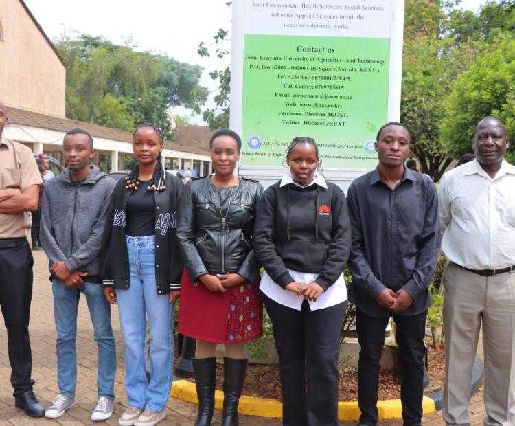  JKUAT ICT Academy students alongside their mentors. PHOTO/JKUAT ICT ACADEMY