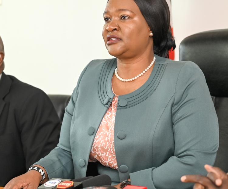 Rebecca Miano, the Cabinet Secretary for Tourism and Wildlife
