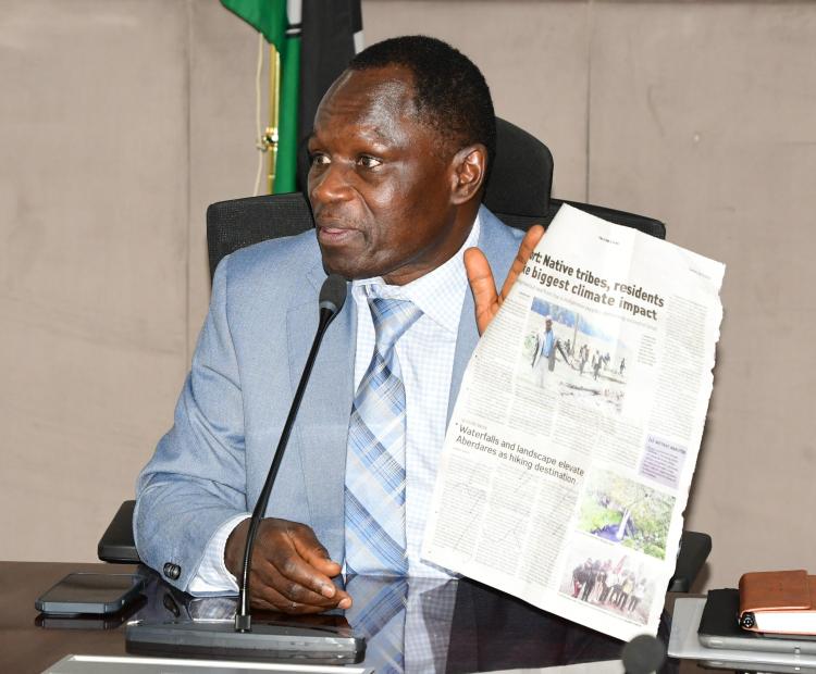 The Principal Secretary, State Department for Broadcasting and Telecommunications, Stephen Isaboke