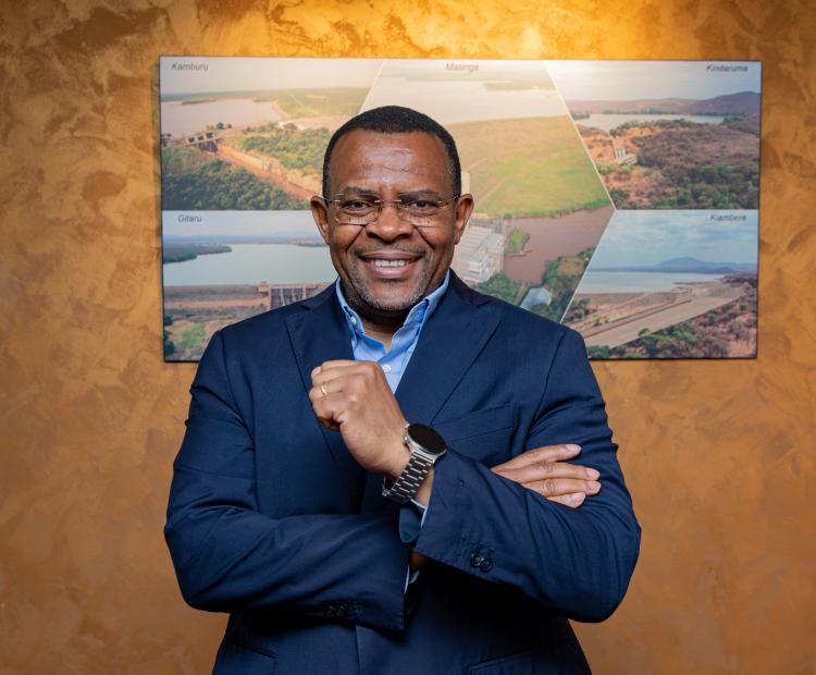 KenGen Managing Director and CEO Eng. Peter Njenga in Olkaria